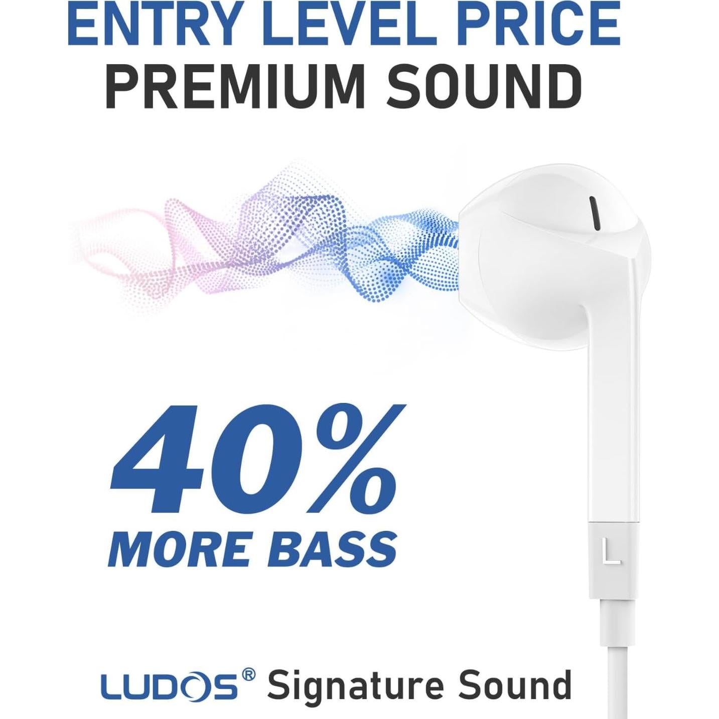 Auriculares con Cable LUDOS FEROX 5 Unidades Aislamiento Sonido