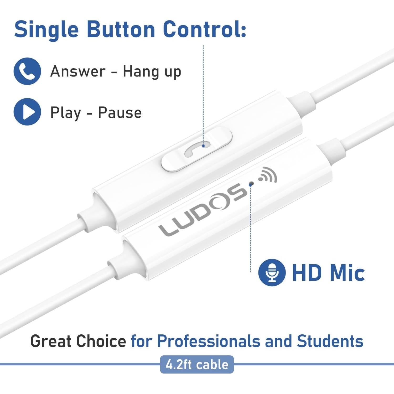 Auriculares con Cable LUDOS FEROX 5 Unidades Aislamiento Sonido