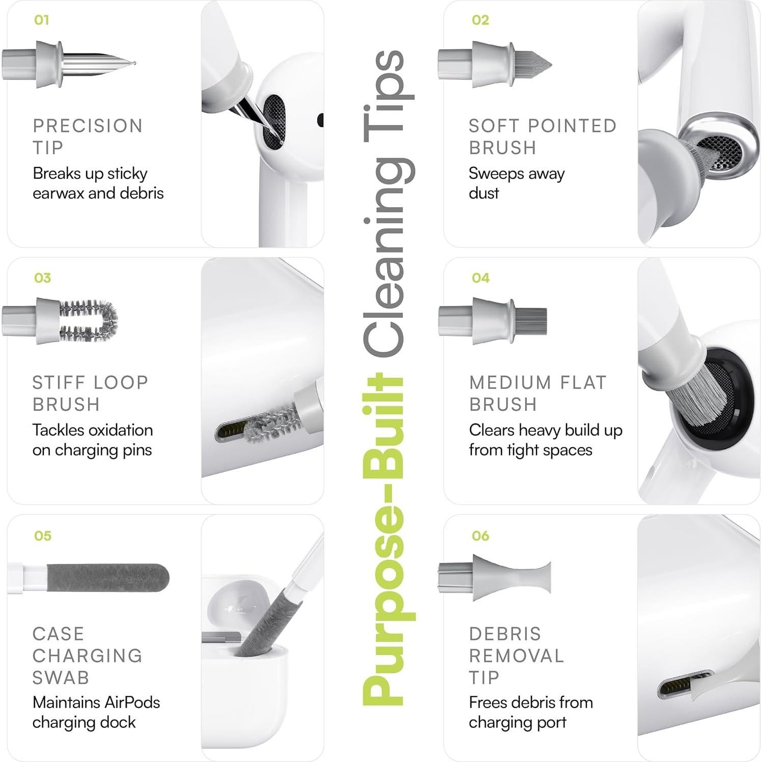 Kit de Limpieza KeyBudz Air Care 2.0 para AirPods y Dispositivos Apple