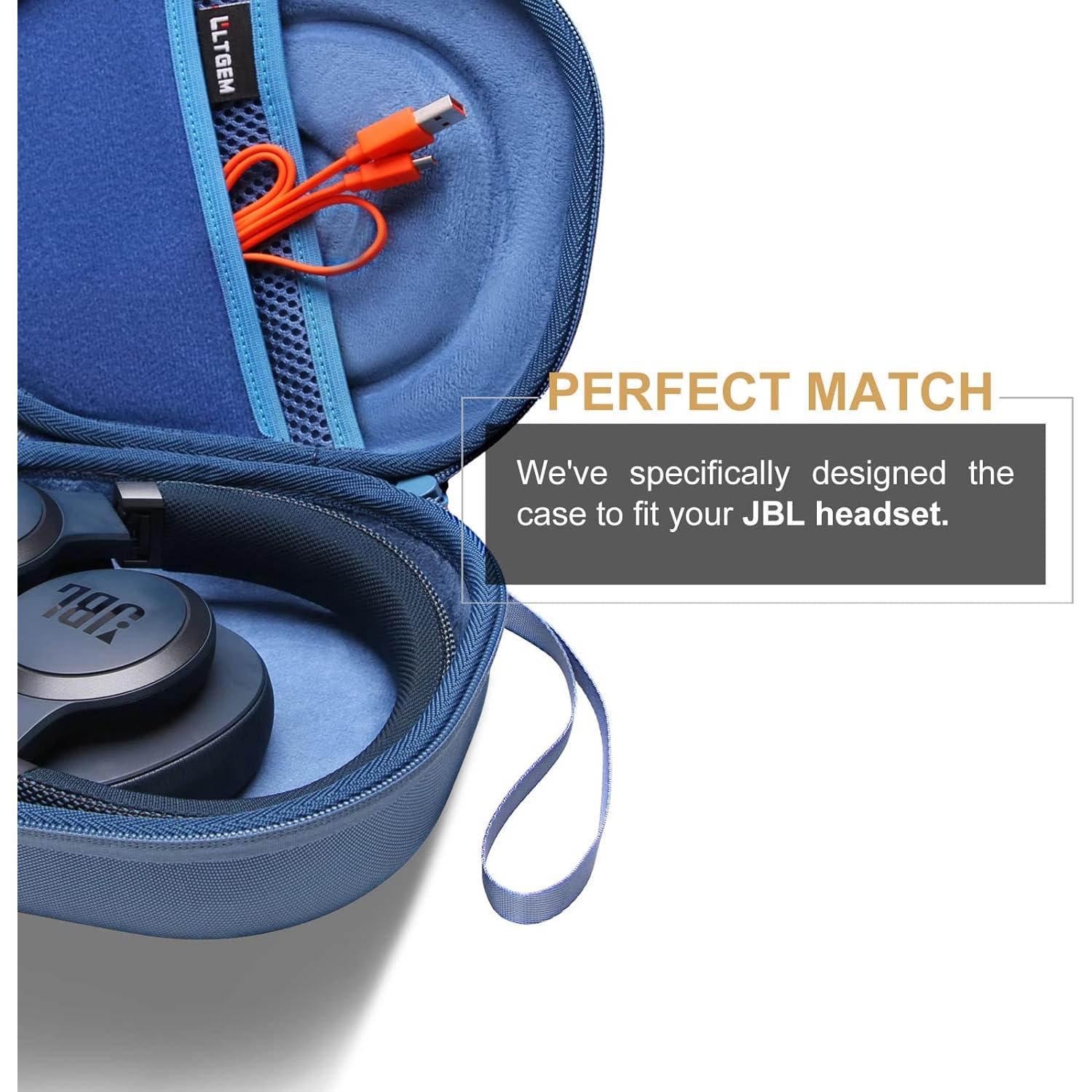 Funda Dura EVA para Auriculares JBL Live y Tune - Azul