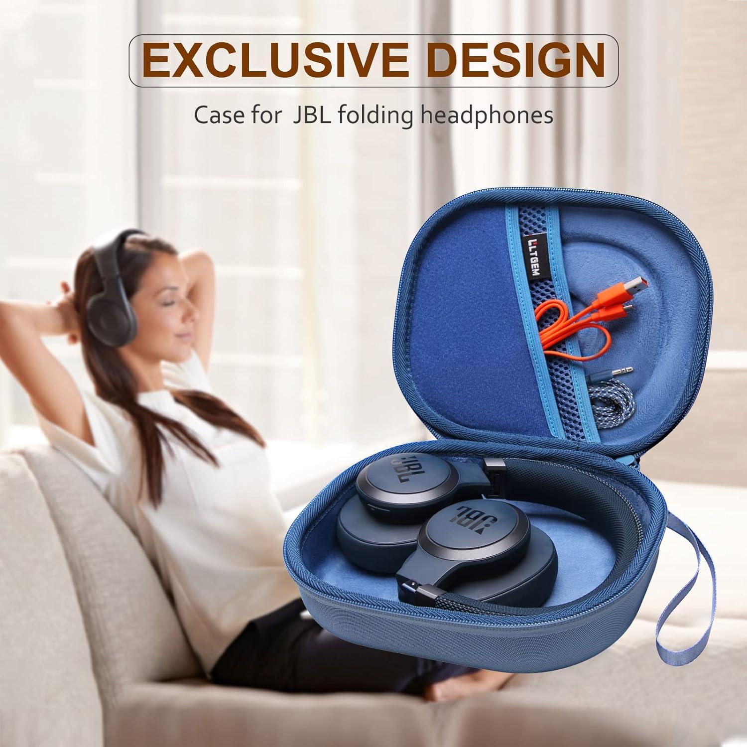 Funda Dura EVA para Auriculares JBL Live y Tune - Azul