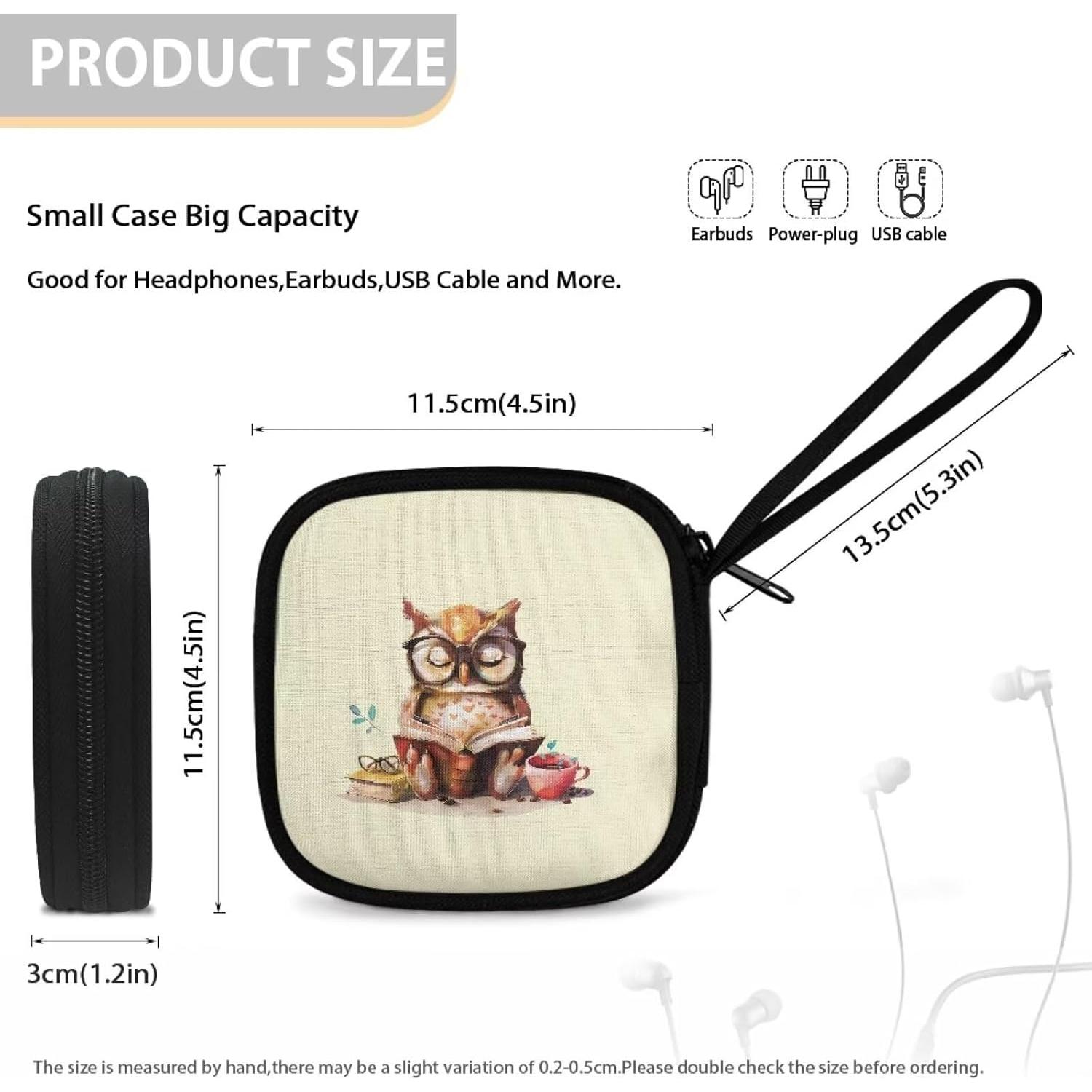 Funda de Almacenamiento Universal Noprintge para Auriculares Azul