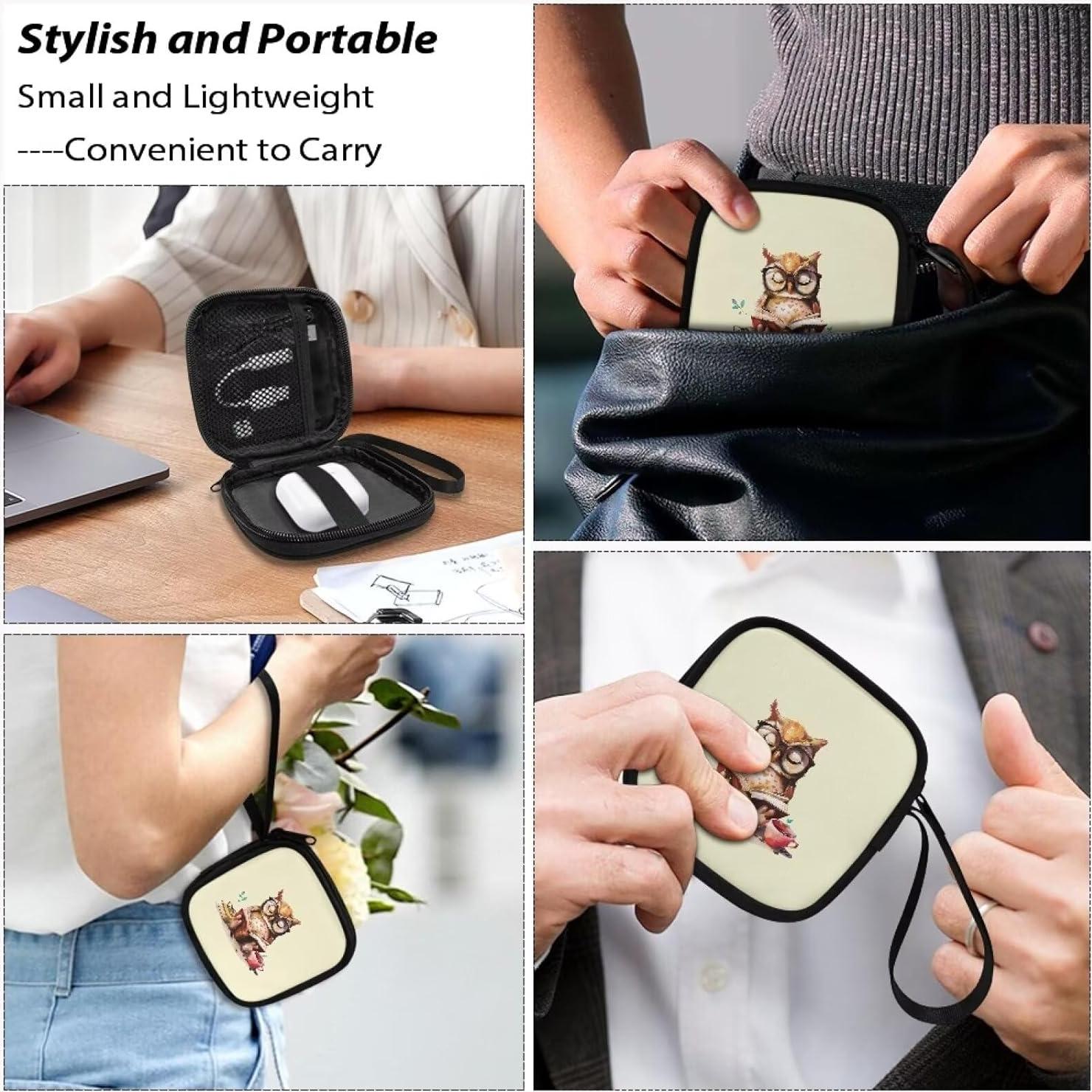 Funda de Almacenamiento Universal Noprintge para Auriculares Azul