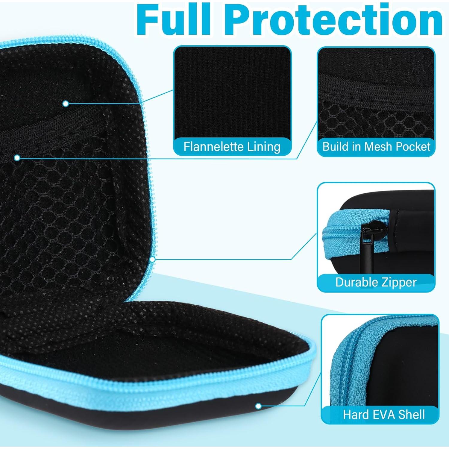 Funda Portátil para Auriculares Sweetude - Organizador EVA 7x7x3 cm