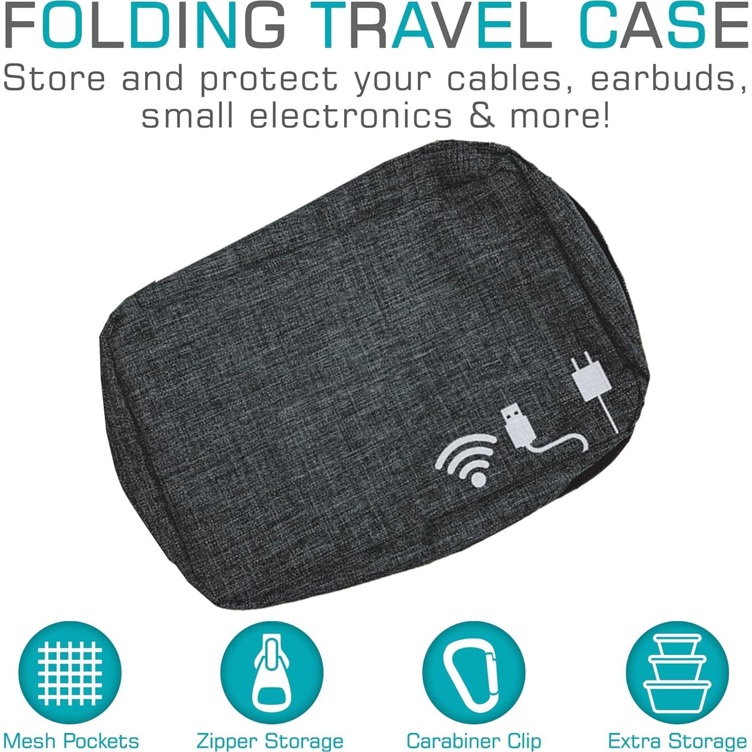 Estuche Organizador Plegable Maxell 17.8x23.5cm para Tecnología