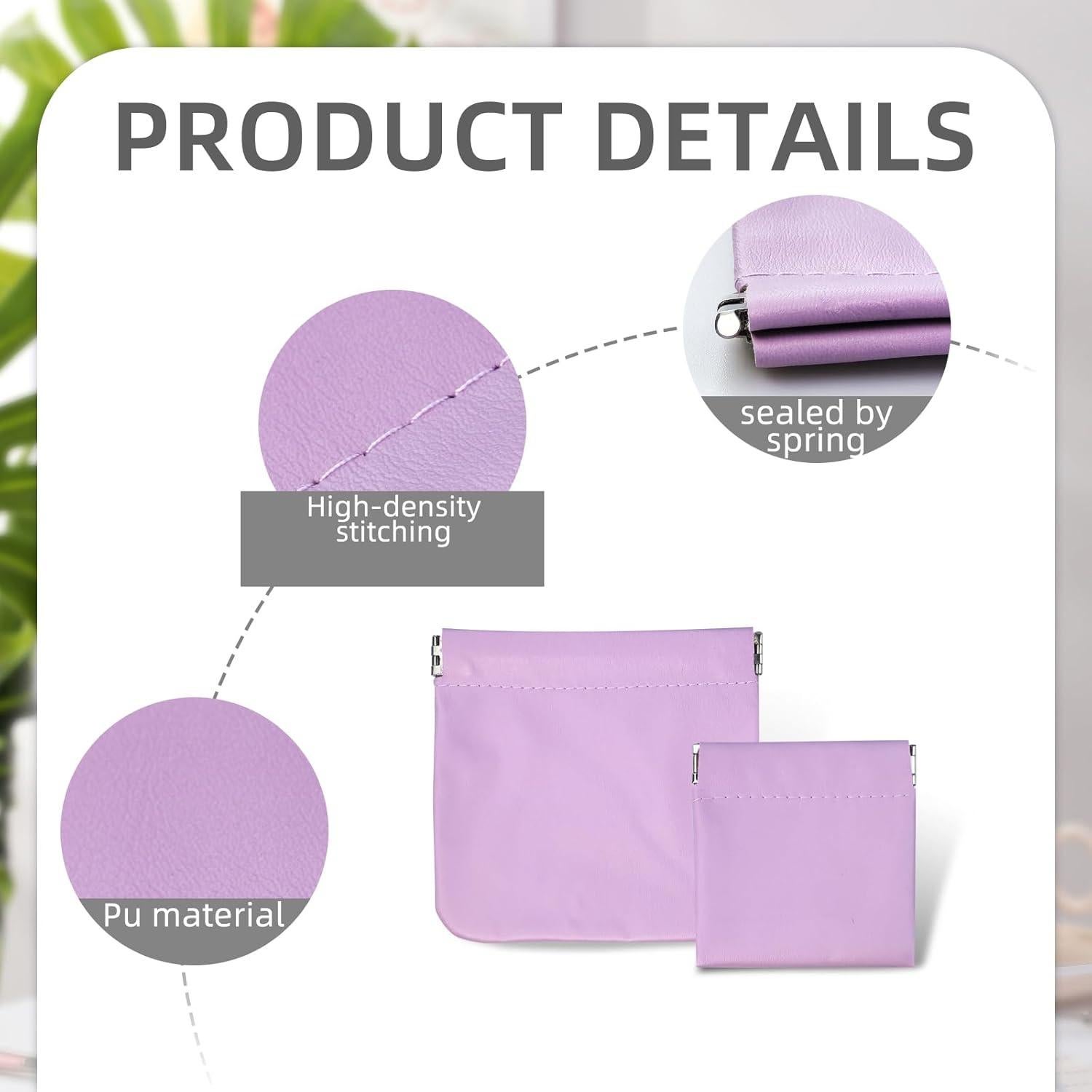 2 Fundas de Almacenamiento para Auriculares PU Flylin Morado