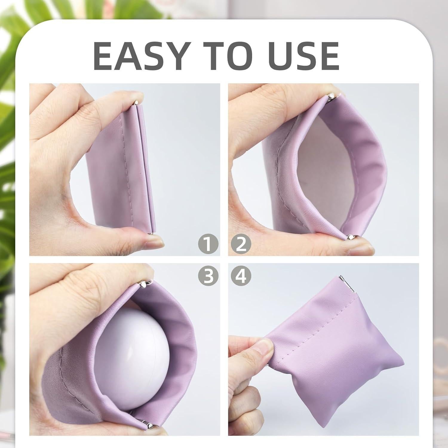 2 Fundas de Almacenamiento para Auriculares PU Flylin Morado