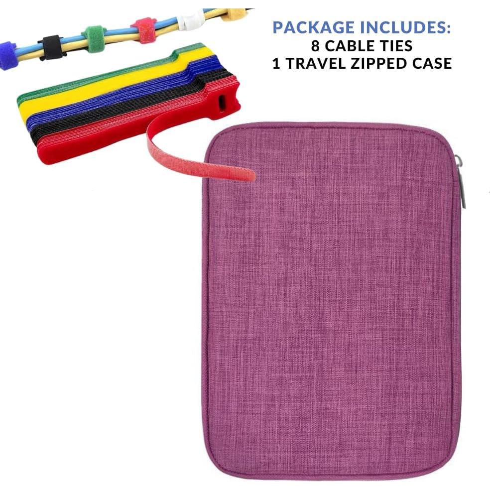 Bolsa Organizador de Accesorios Electrónicos Kolodosa Fucsia