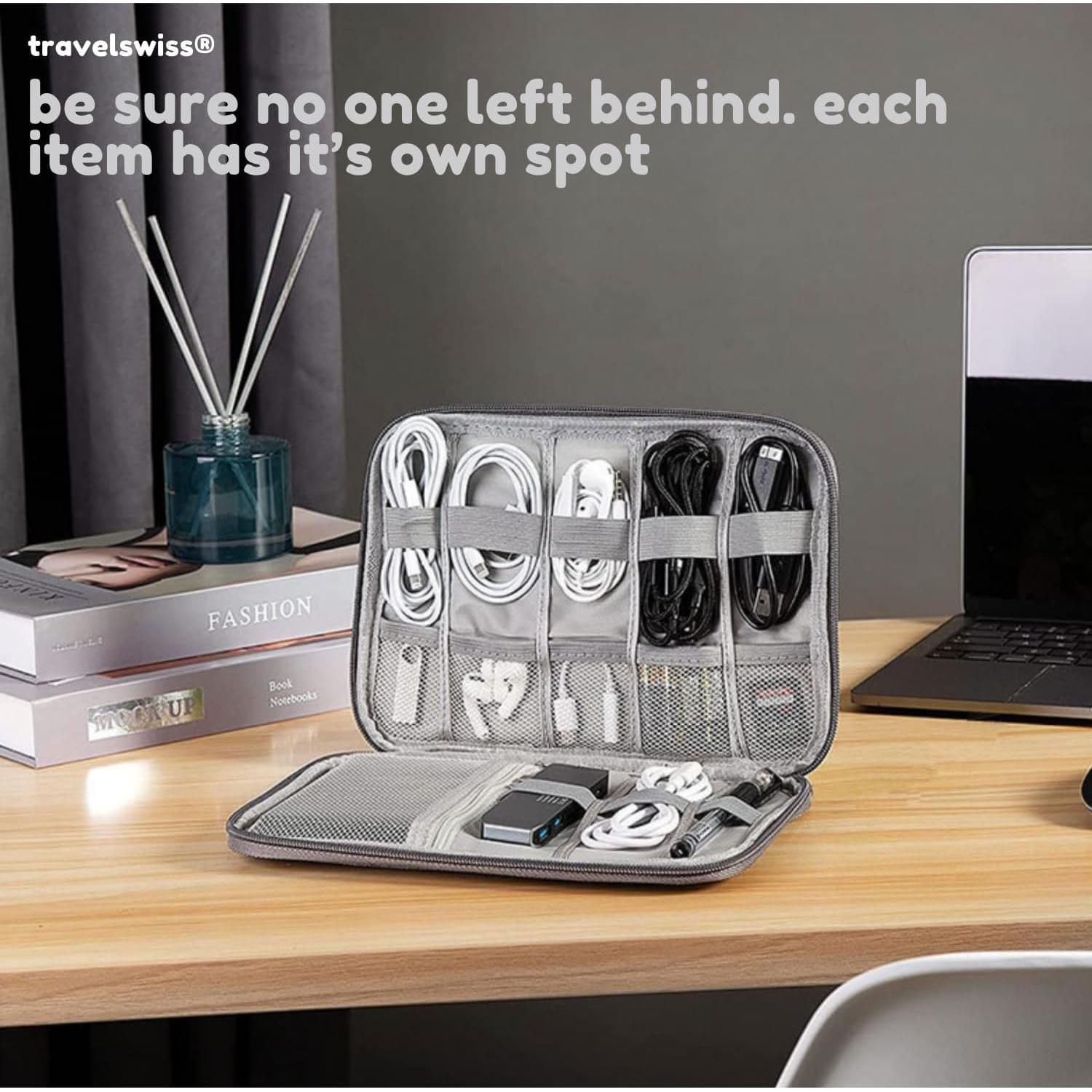 Bolsa Organizador de Accesorios Electrónicos Kolodosa Fucsia