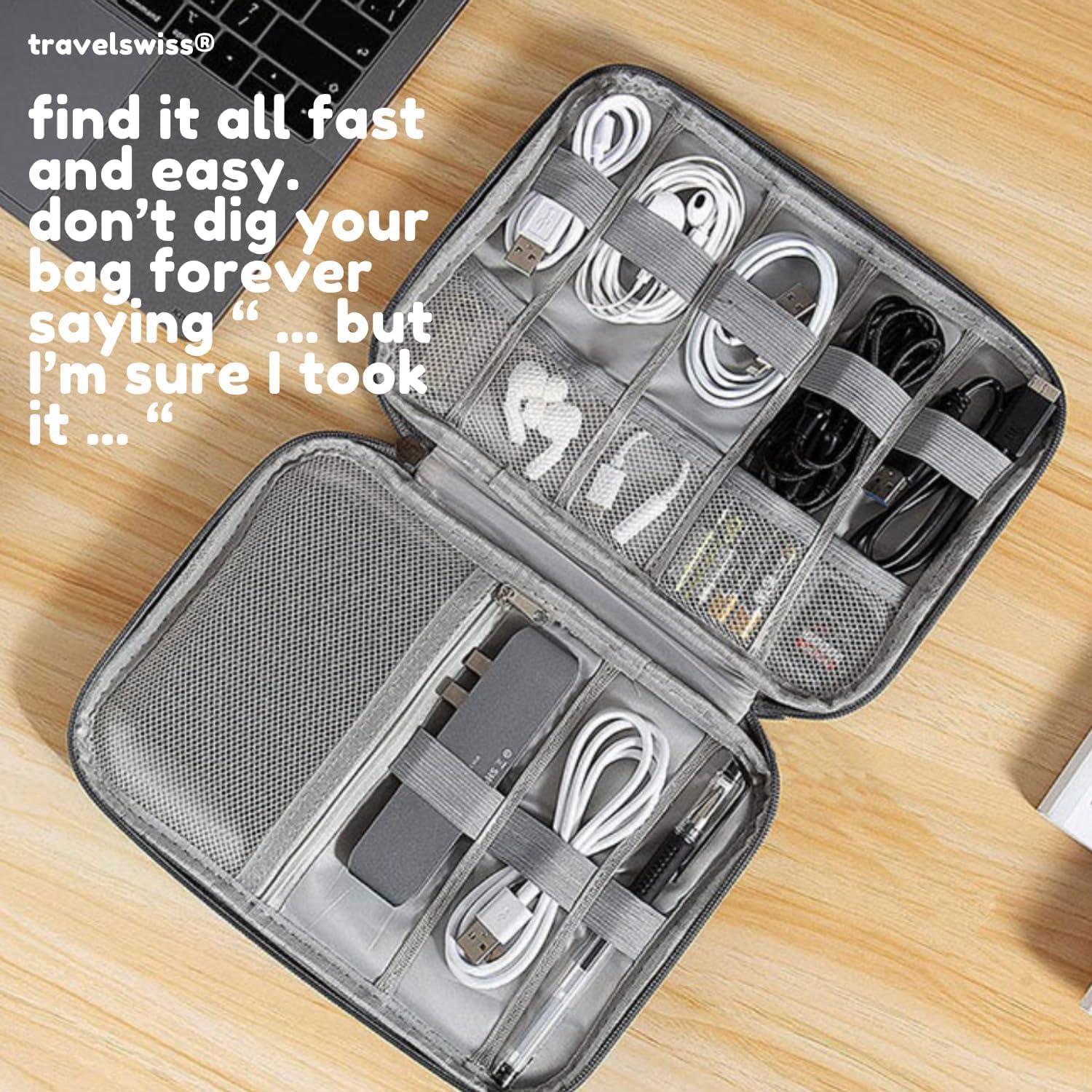 Bolsa Organizador de Accesorios Electrónicos Kolodosa Fucsia