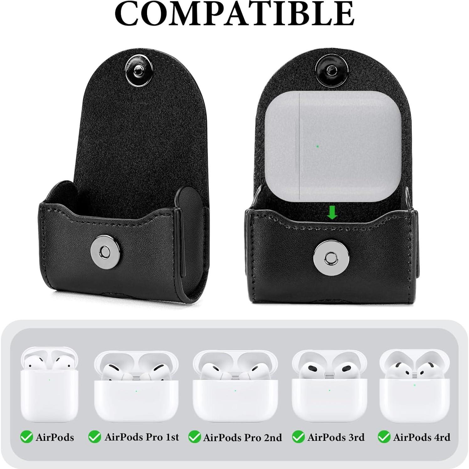 Funda de Cintura Geekria para Apple AirPods 4 y Pro 2 - Negro