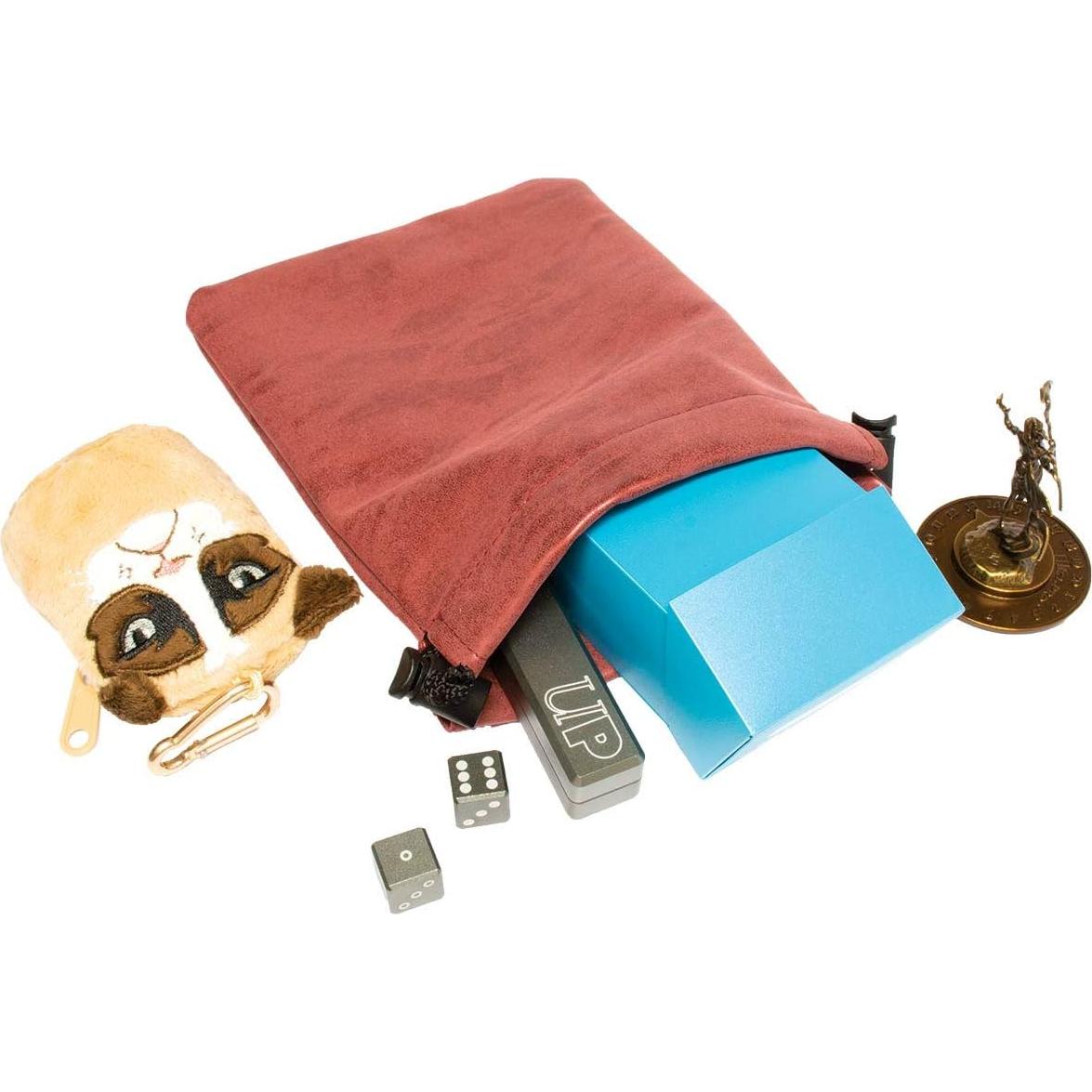 Bolsa de Colección Ultra Pro Suede Treasure Nest Rojo 15.88x21.59cm