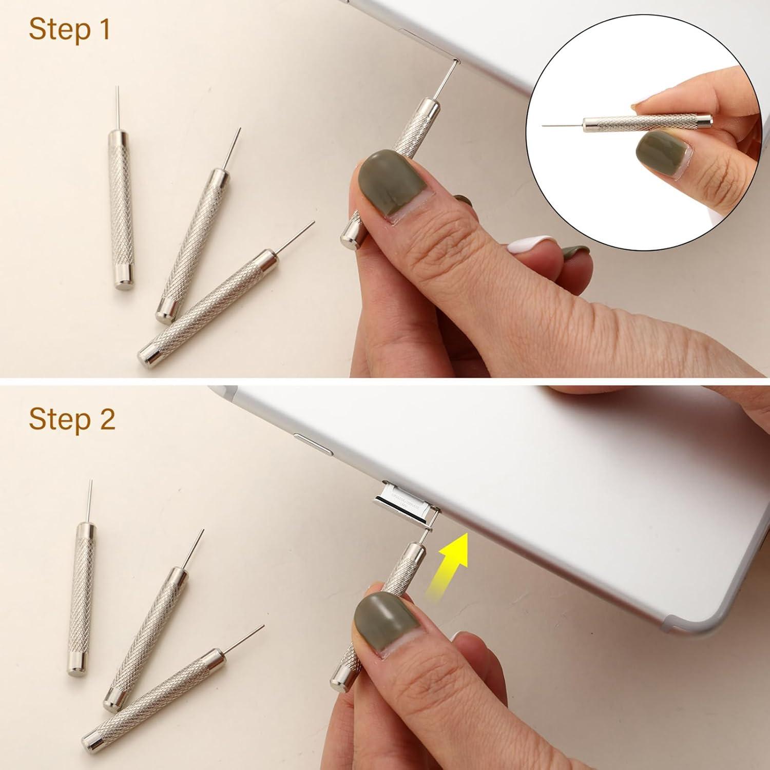 Outus 8 Herramientas Extracción Tarjeta SIM + 4 Paños Limpieza