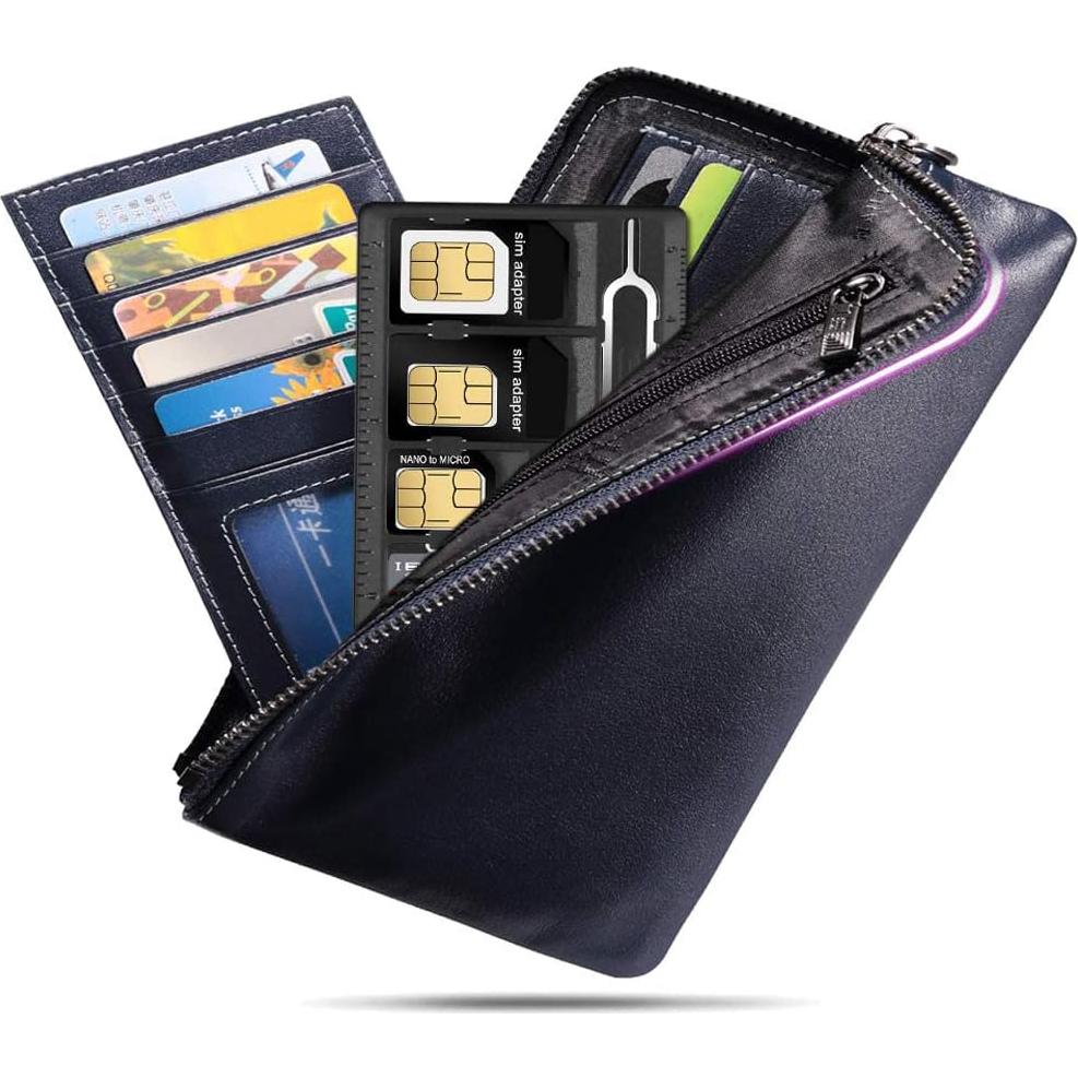 Soporte para Tarjetas SIM CKANDAY con Adaptadores y Pin Negro