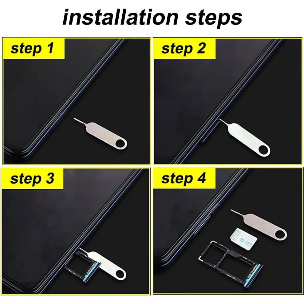 2 Piezas Llave de Extracción SIM AYWFEY con Llavero - Plata