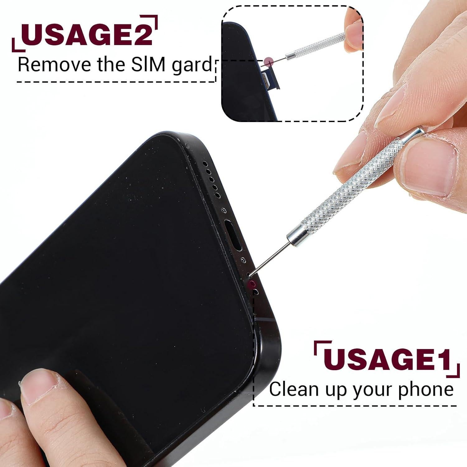 16 Piezas Herramientas de Extracción de Tarjeta SIM AOZUO