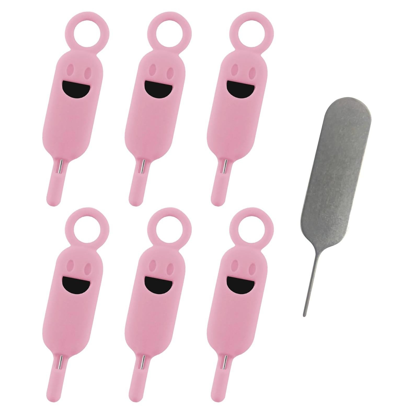 Kit de Herramientas para Tarjeta SIM Lilaly 6 Pcs Rosa