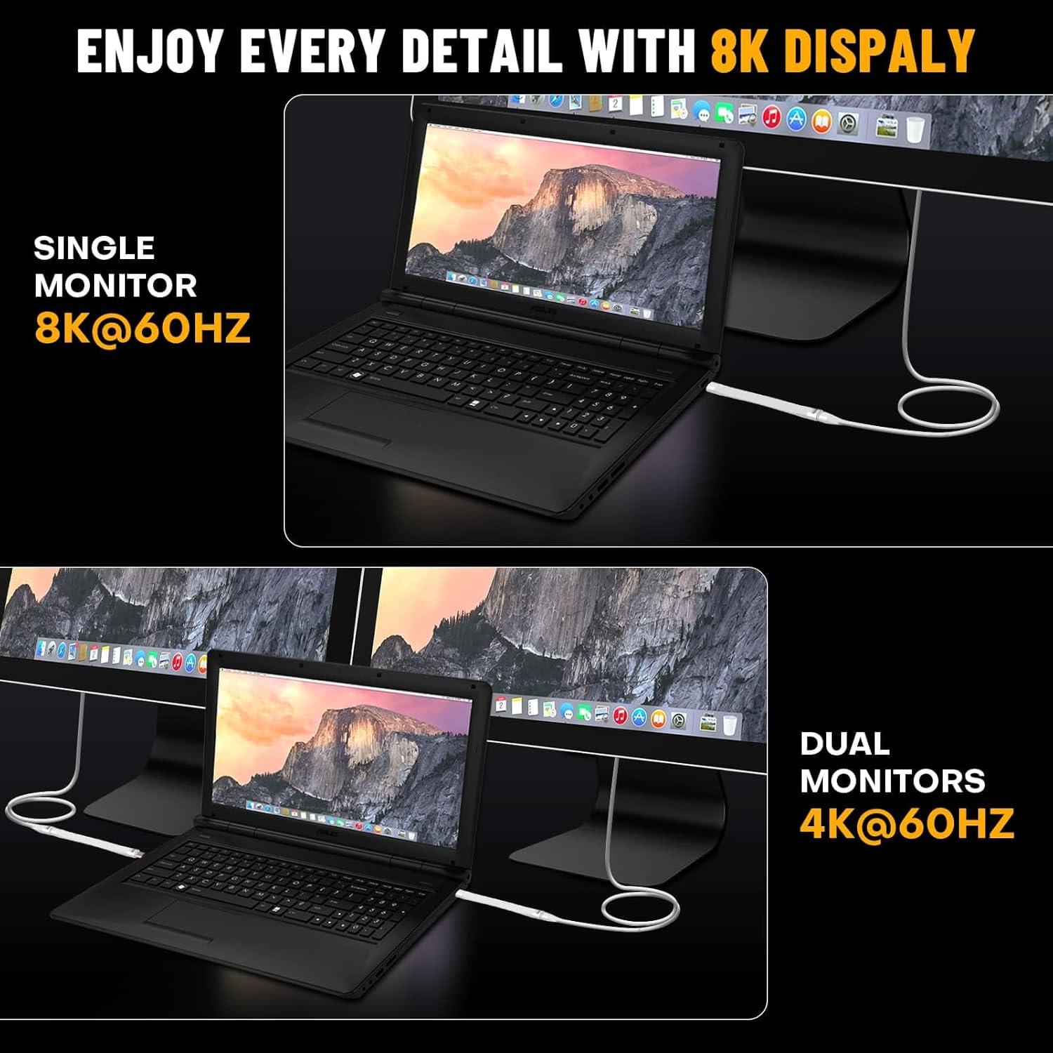 Cable USB C Corto 15 cm EndlesShine 240W Carga Rápida