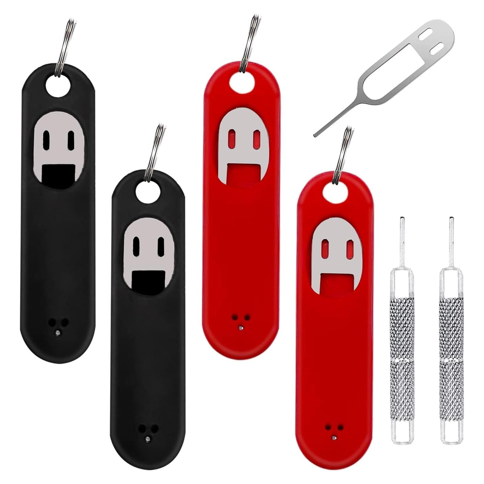 Paquete de 6 Extractores de Tarjeta SIM IOUALEY Rojo/Negro