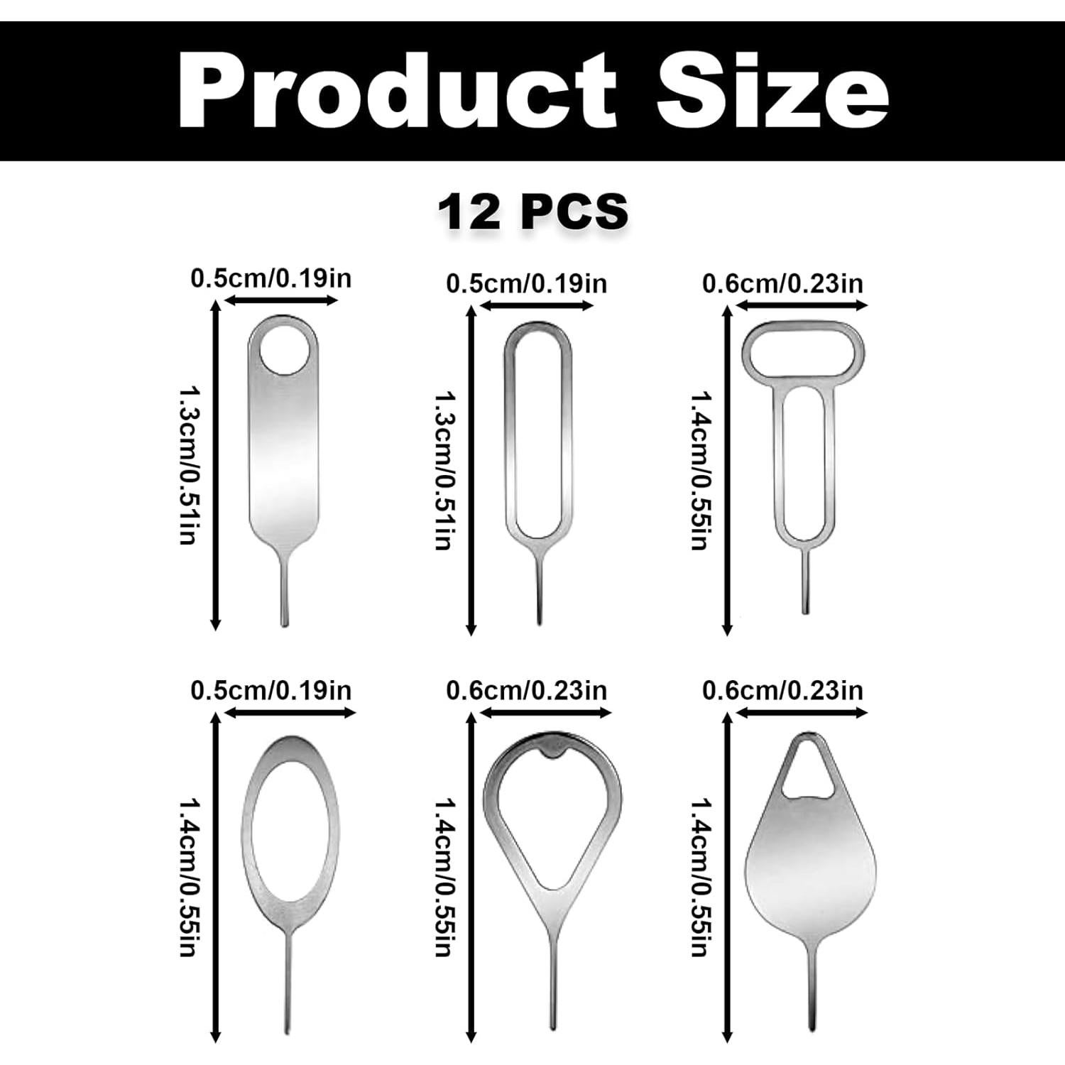 Kit de 12 Herramientas de Extracción de Tarjetas SIM Mimalexin