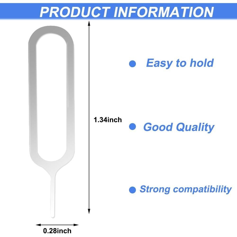 10 Herramientas de Extracción de Tarjeta SIM AYWFEY - Plata