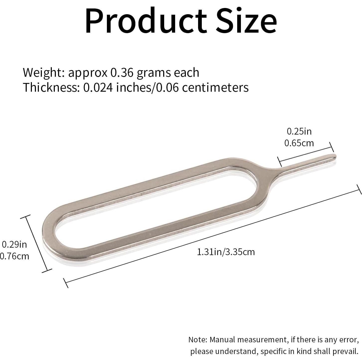Herramienta de Extracción de Tarjeta SIM Acero Inoxidable 1000 Pcs