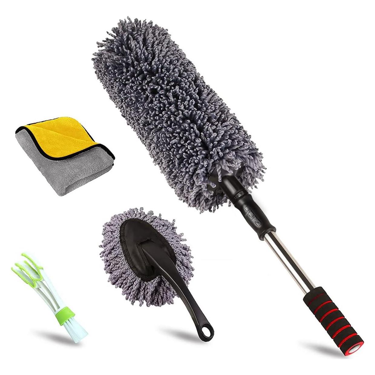 Kit de Limpieza de Autos Upra con Mango Extensible y Microfibra