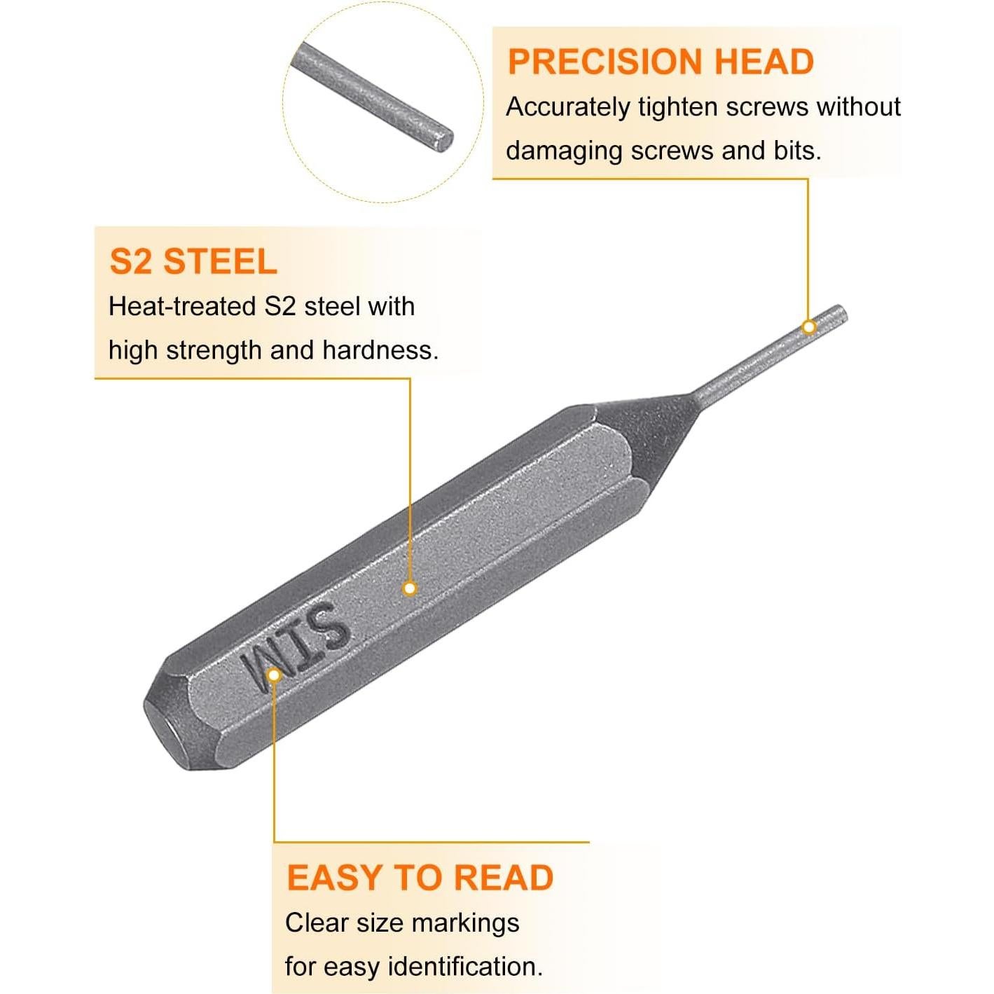 10 Piezas Bit Destornillador Extracción Tarjeta SIM HARFINGTON 4mm