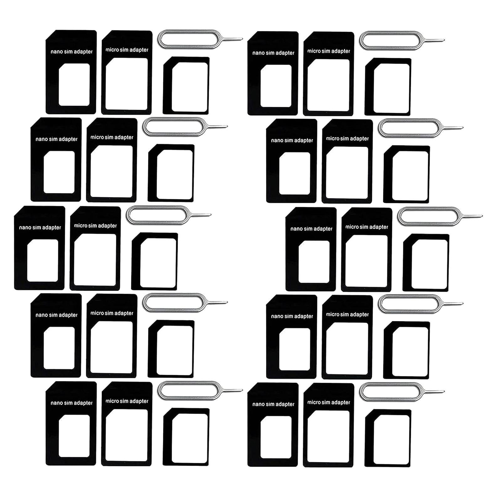 Adaptador SIM Nano y Micro SaiTech - Paquete de 10 con aguja