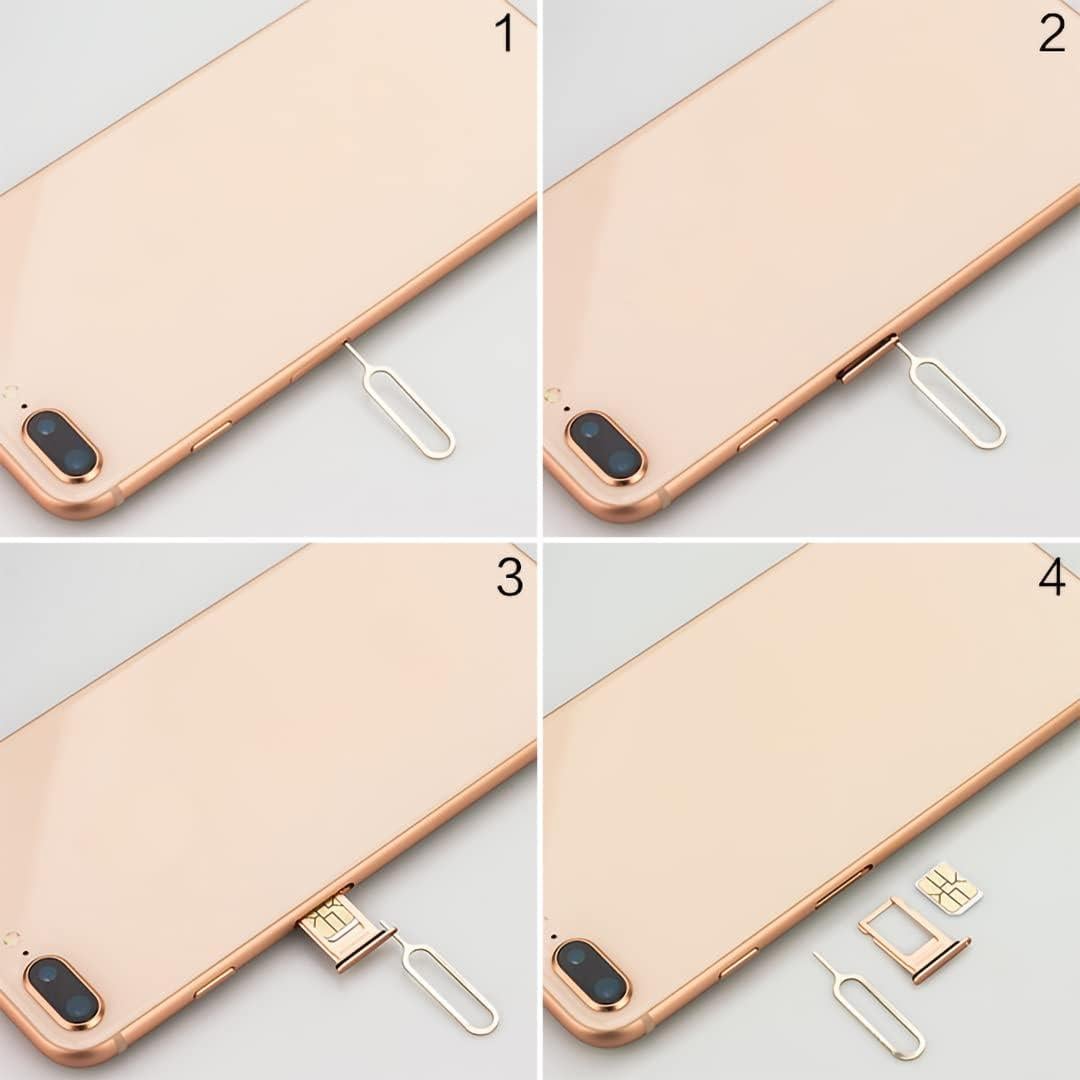 Paquete de 10 Adaptadores SIM 4 en 1 CKANDAY Negro