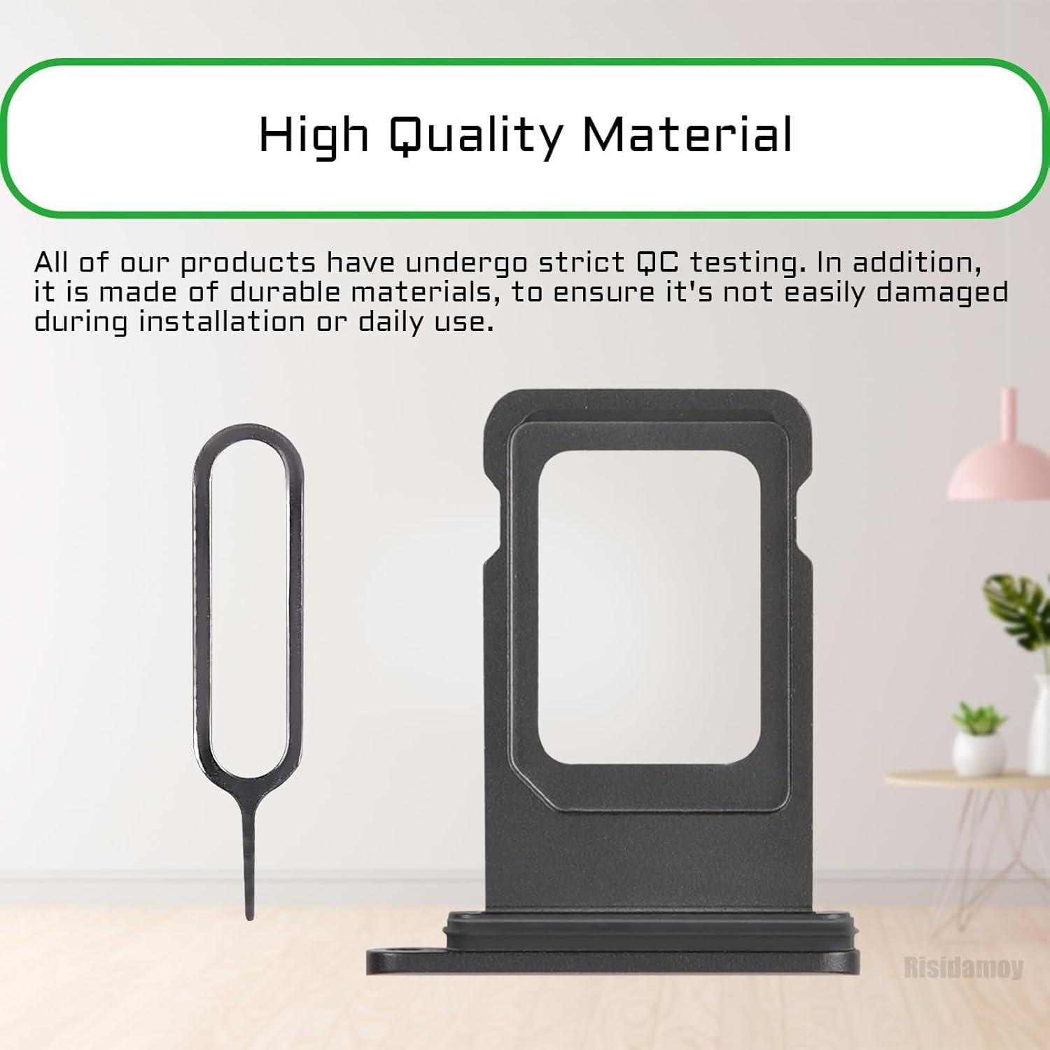 Bandeja de Tarjeta SIM para iPhone 11 Negro - Reemplazo A2111 A2221 A2223