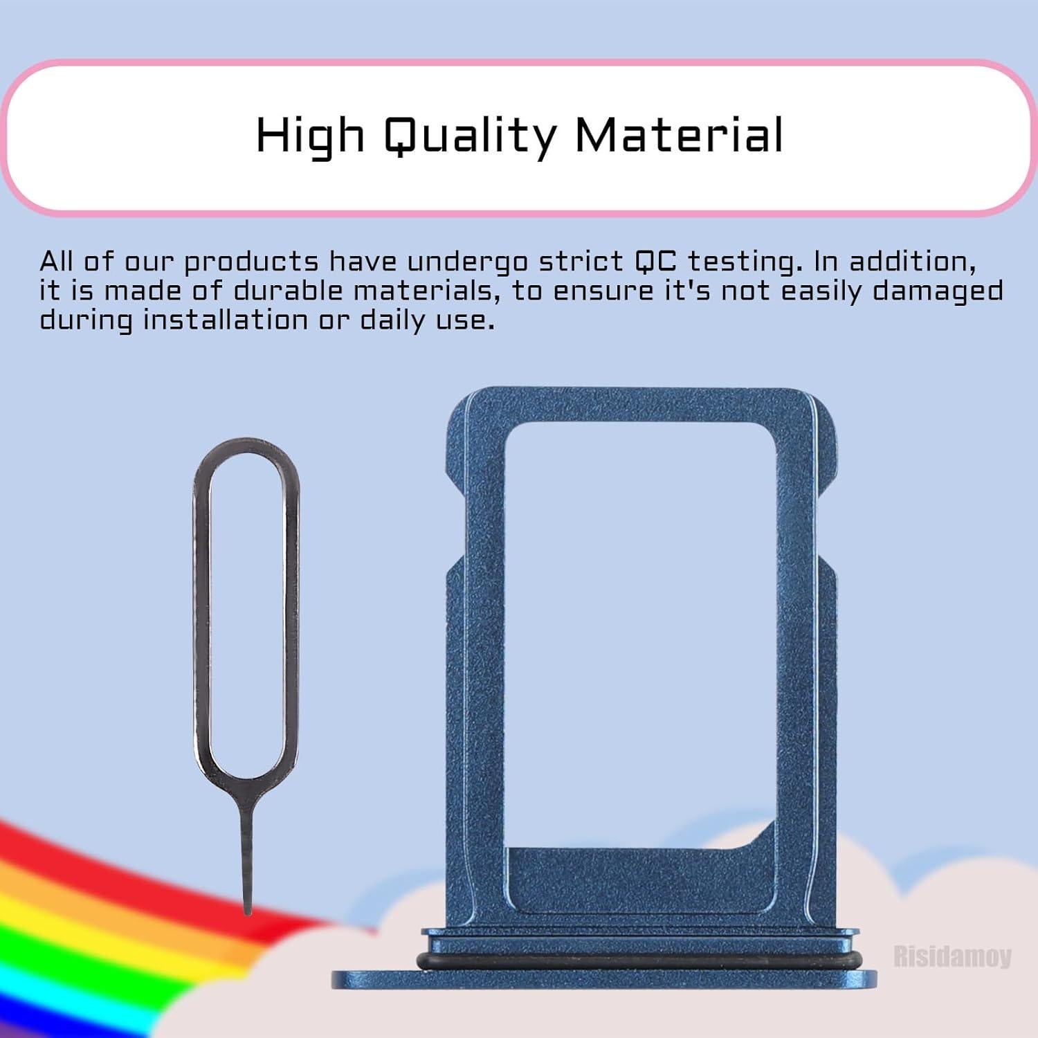 Bandeja de Tarjeta SIM Azul para iPhone 13 con Herramienta