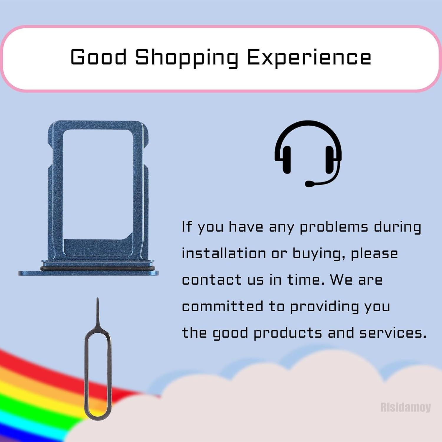 Bandeja de Tarjeta SIM Azul para iPhone 13 con Herramienta