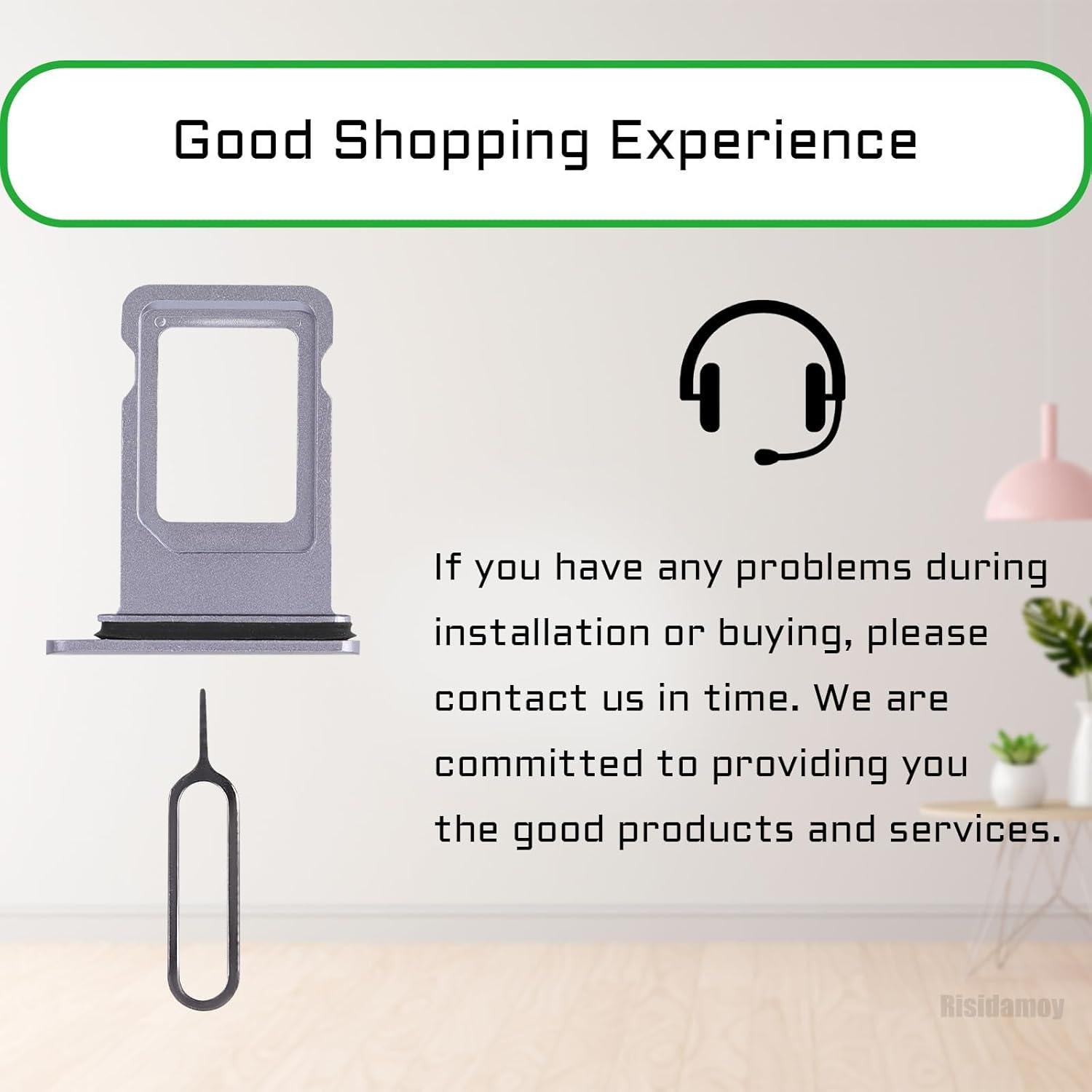 Bandeja de Tarjeta SIM para iPhone 11 Risidamoy Púrpura