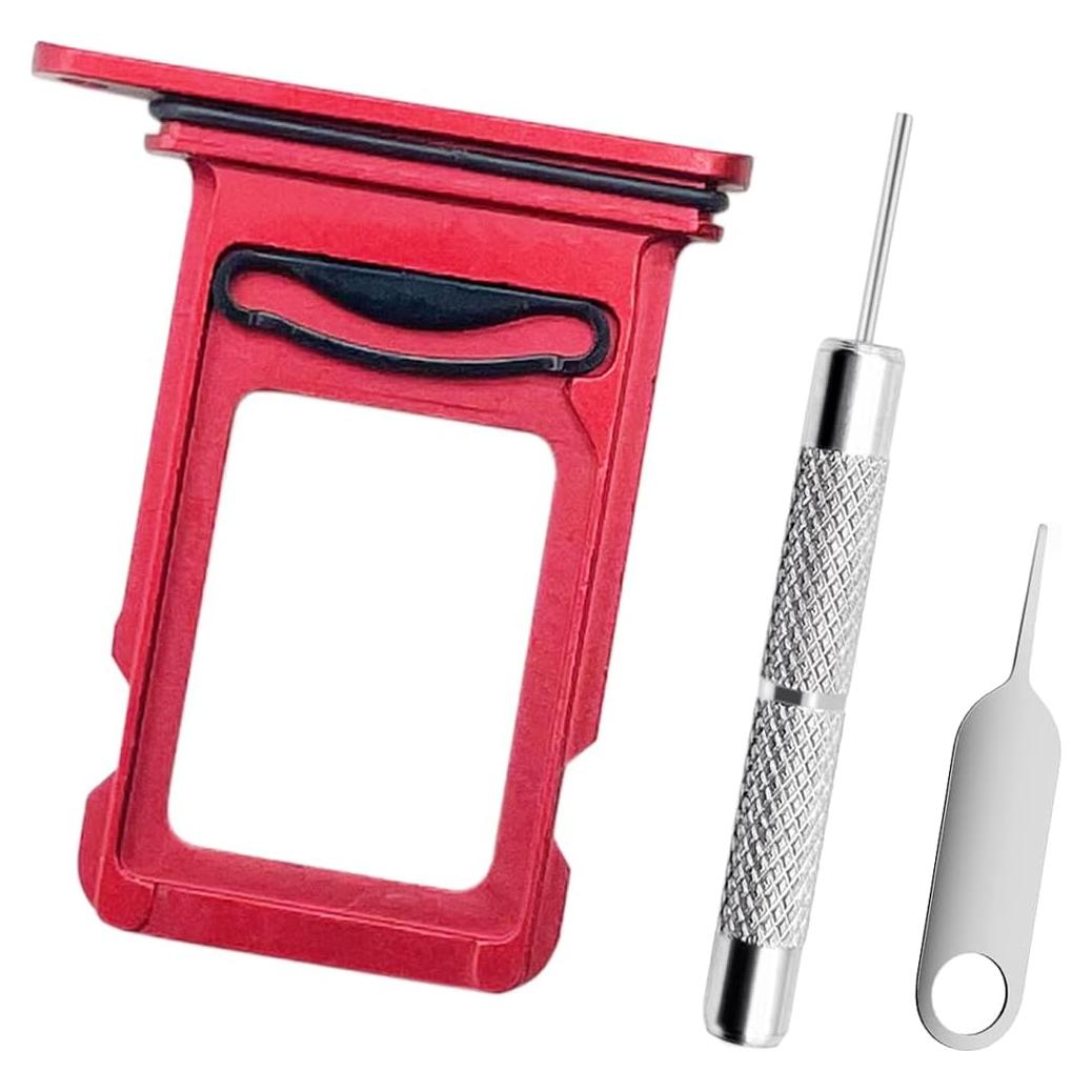 Bandeja SIM de Reemplazo AYWFEY para iPhone 11 Roja