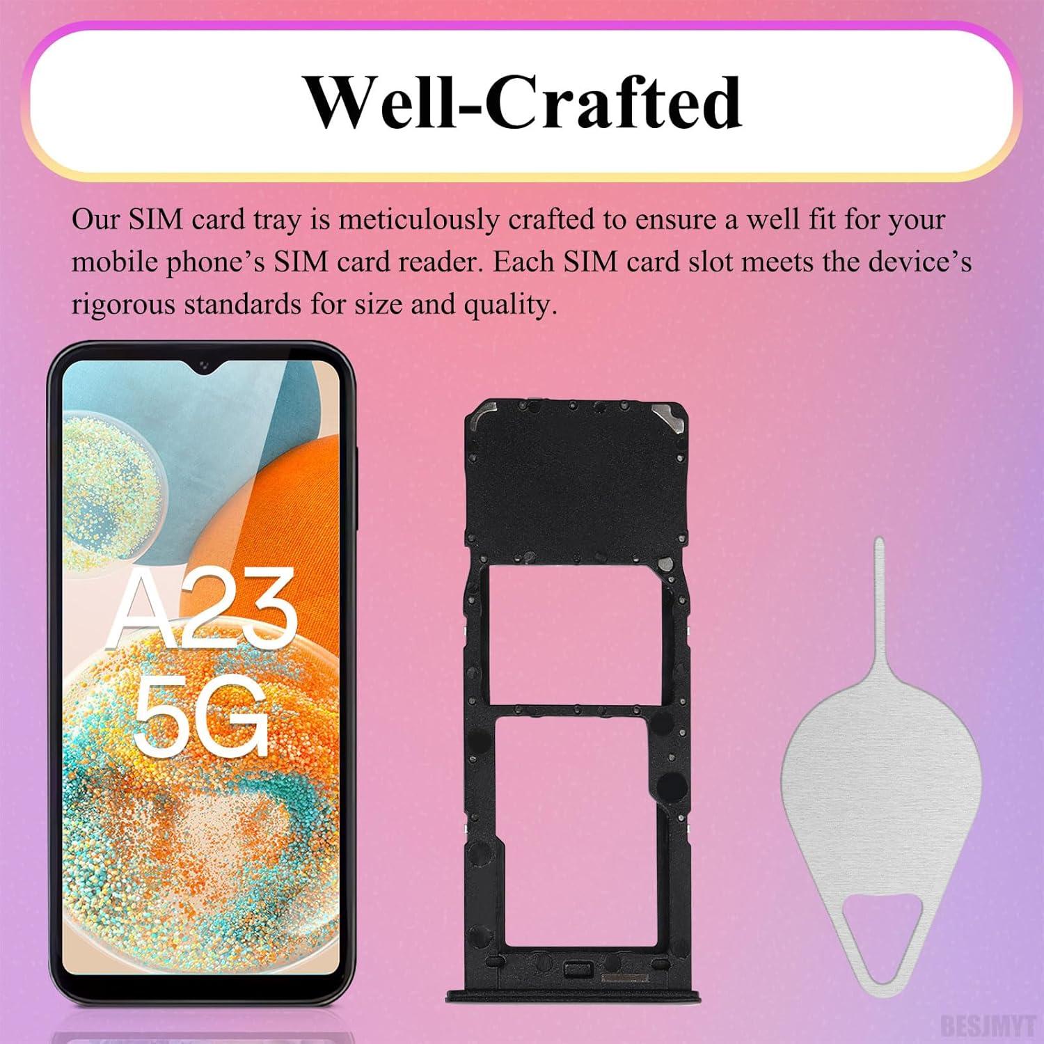 Bandeja para tarjeta SIM Samsung Galaxy A23 5G - Negra