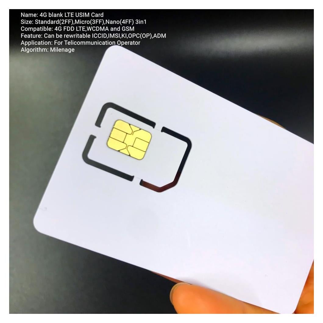 Tarjeta USIM Programable 4G LTE OYEITIMES 3 en 1 - 5 Piezas