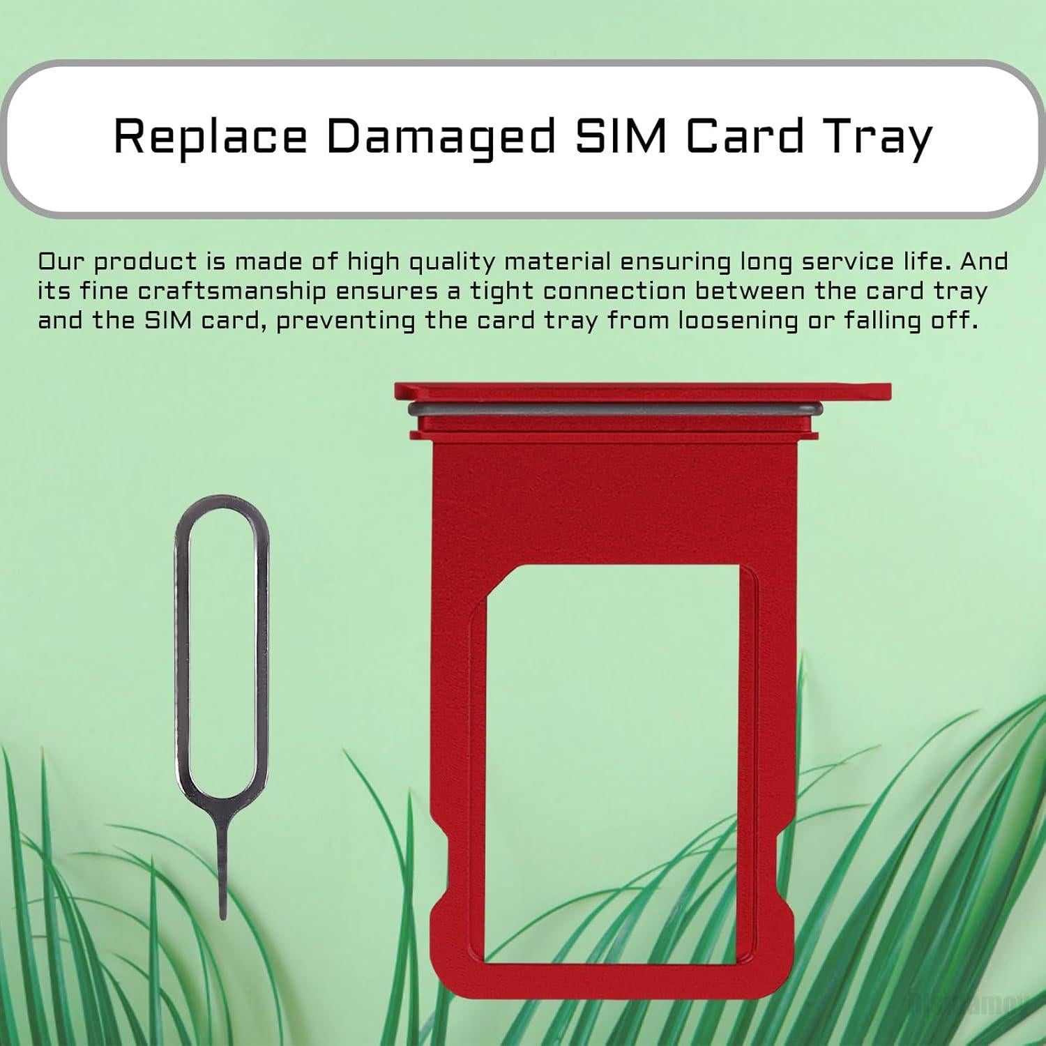 Bandeja SIM Rojo para iPhone 8 Plus A1864 A1897 A1898