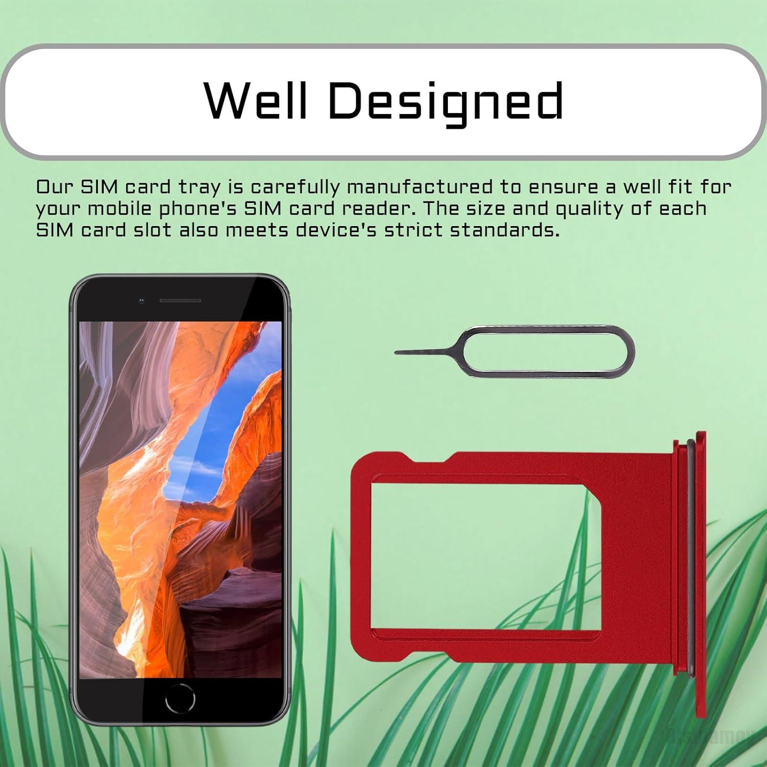 Bandeja SIM Rojo para iPhone 8 Plus A1864 A1897 A1898