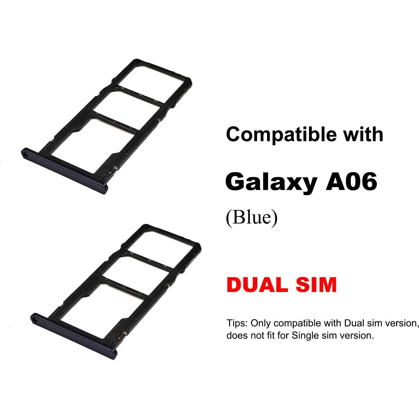 Bandeja Doble SIM para Galaxy A06 BATLABB Azul - 2 Pcs