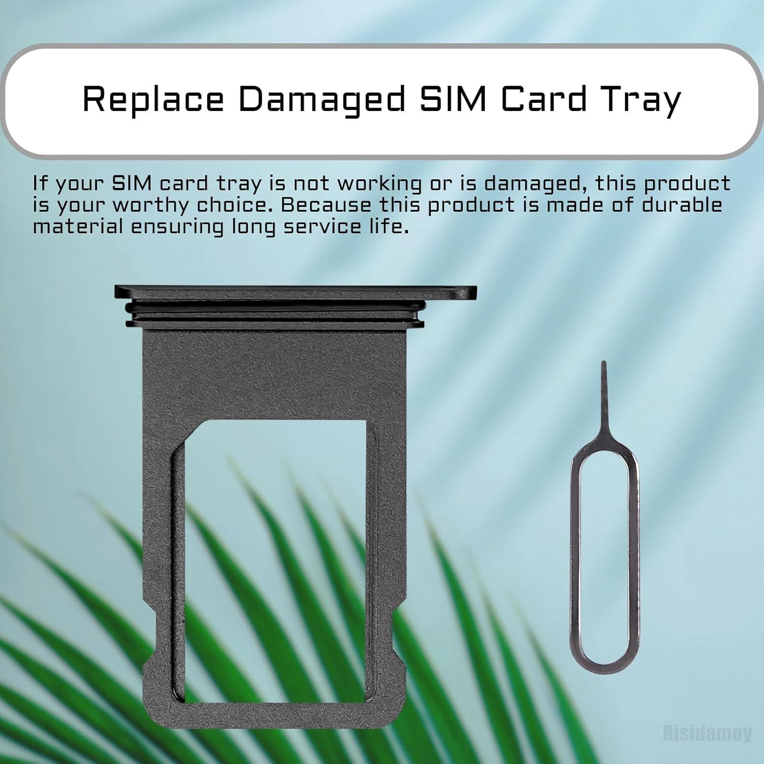 Bandeja de Tarjeta SIM para iPhone 8 Risidamoy - Gris Espacial