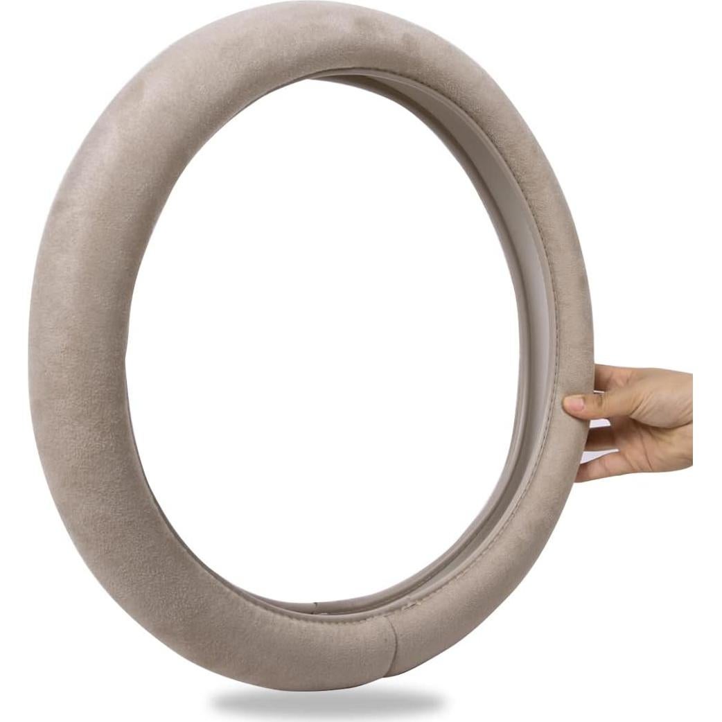 Cubierta de Volante CAR PASS Beige Seda Sintética 37-38 cm