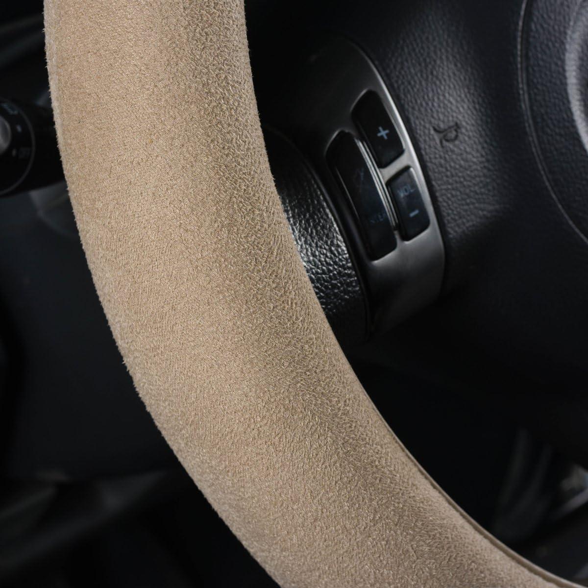 Cubierta de Volante CAR PASS Beige Seda Sintética 37-38 cm