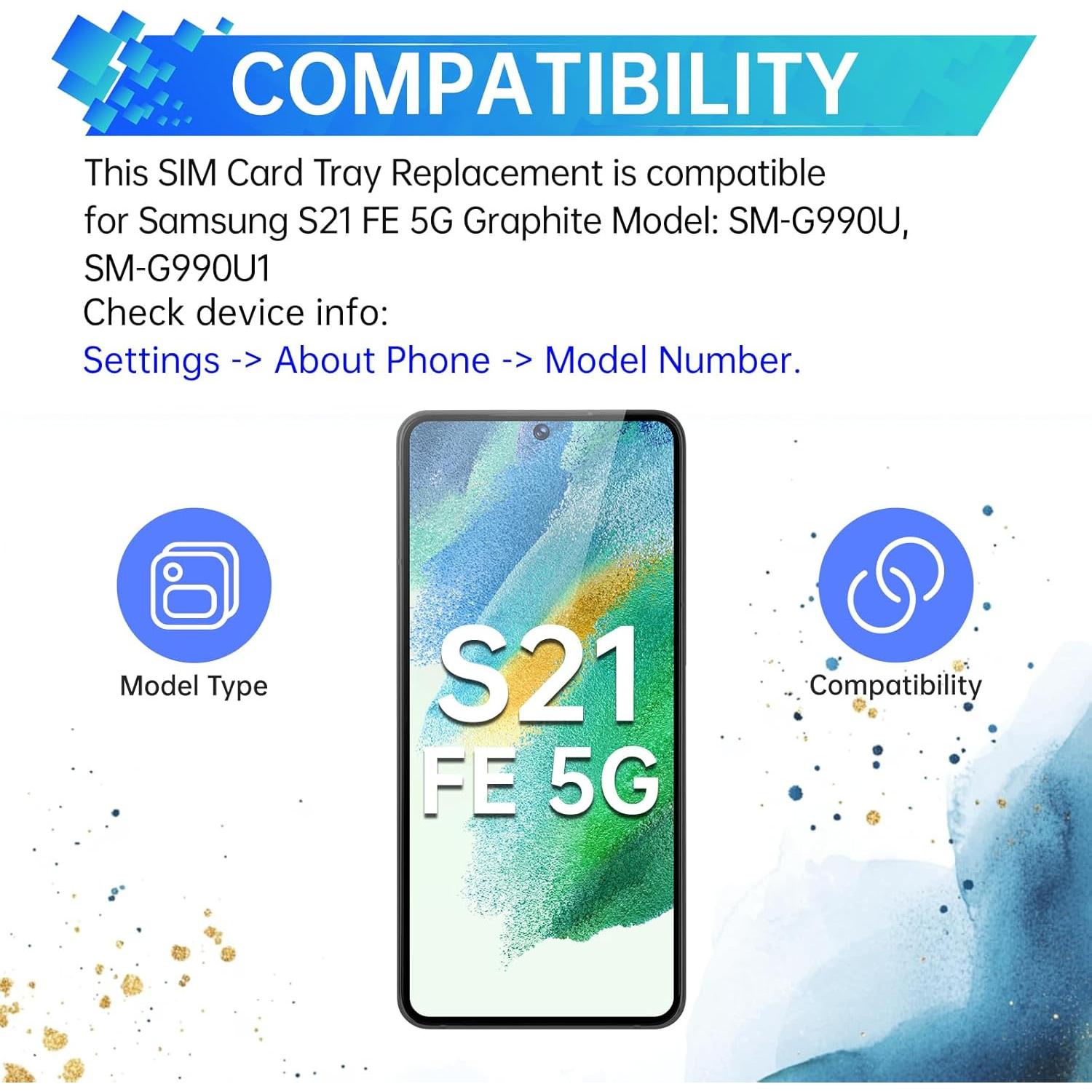 Bandeja de Tarjeta SIM Samsung Galaxy S21 FE 5G BESJMYT