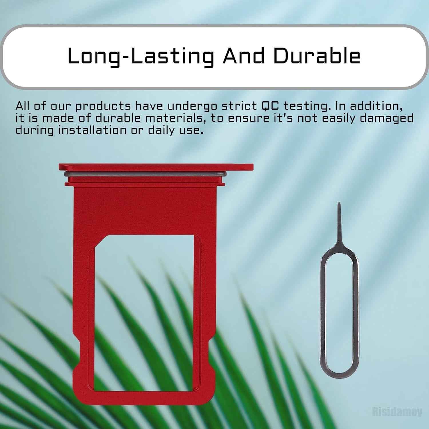 Bandeja de Tarjeta SIM Rojo para iPhone 8/SE 2020/2022