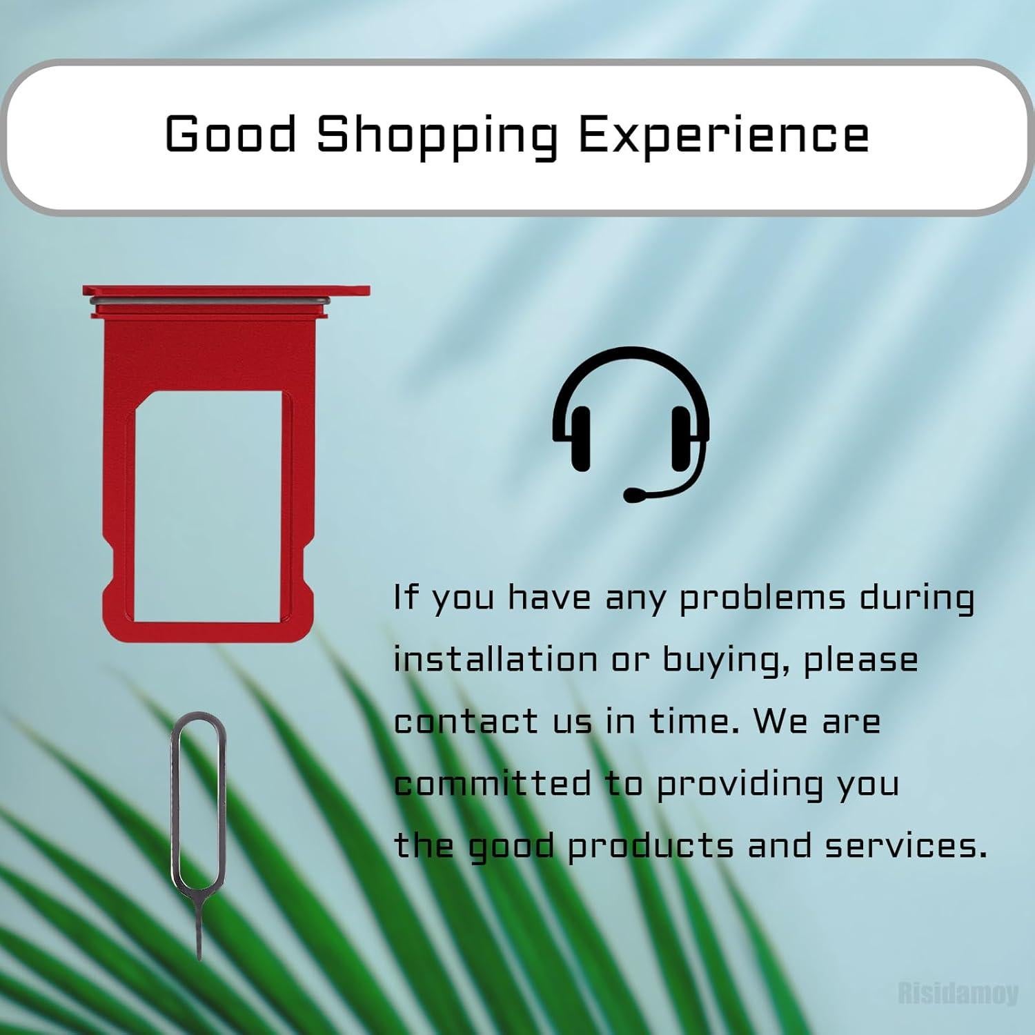 Bandeja de Tarjeta SIM Rojo para iPhone 8/SE 2020/2022