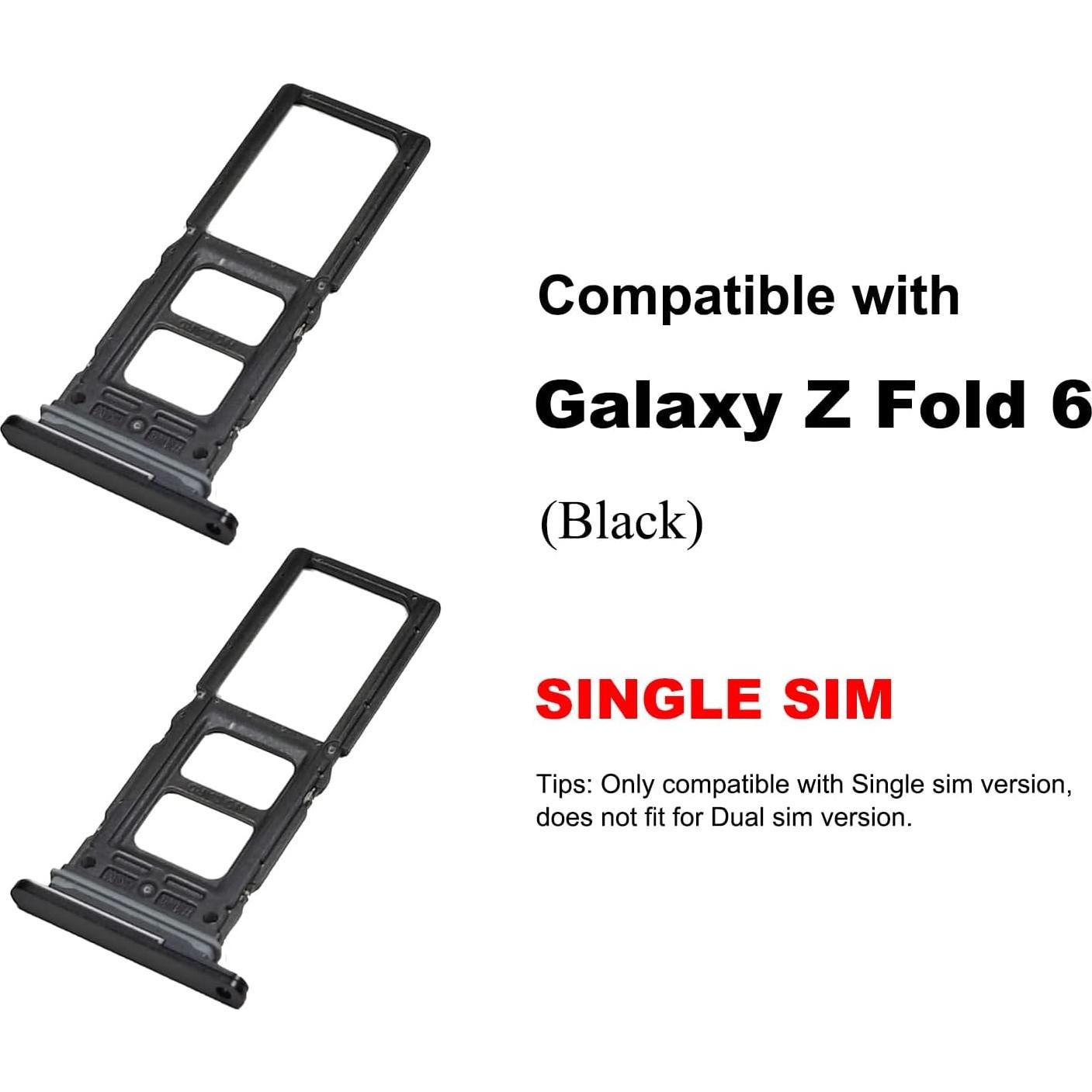 Bandeja de Tarjeta SIM Individual para Galaxy Z Fold 6 - 2 PCS