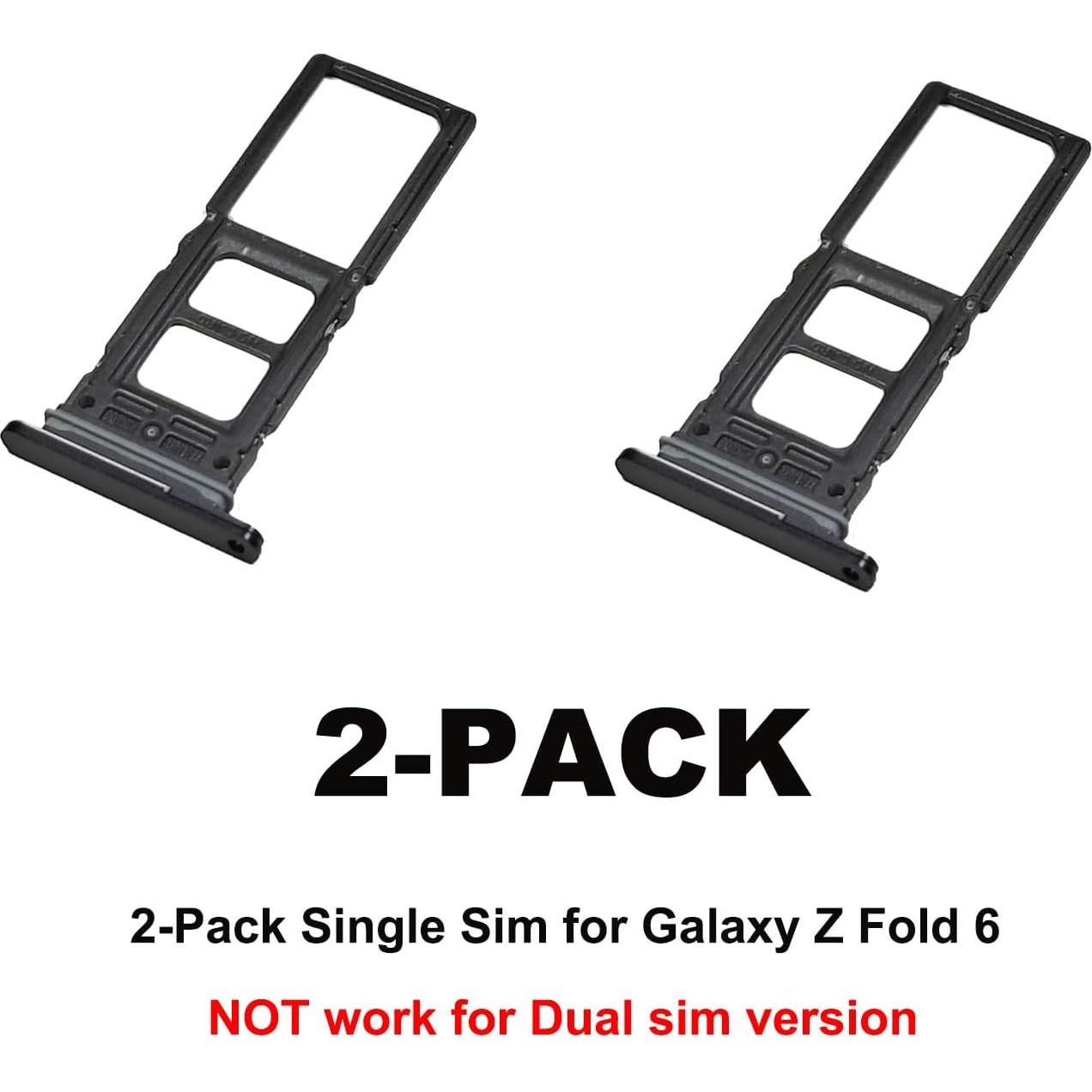 Bandeja de Tarjeta SIM Individual para Galaxy Z Fold 6 - 2 PCS