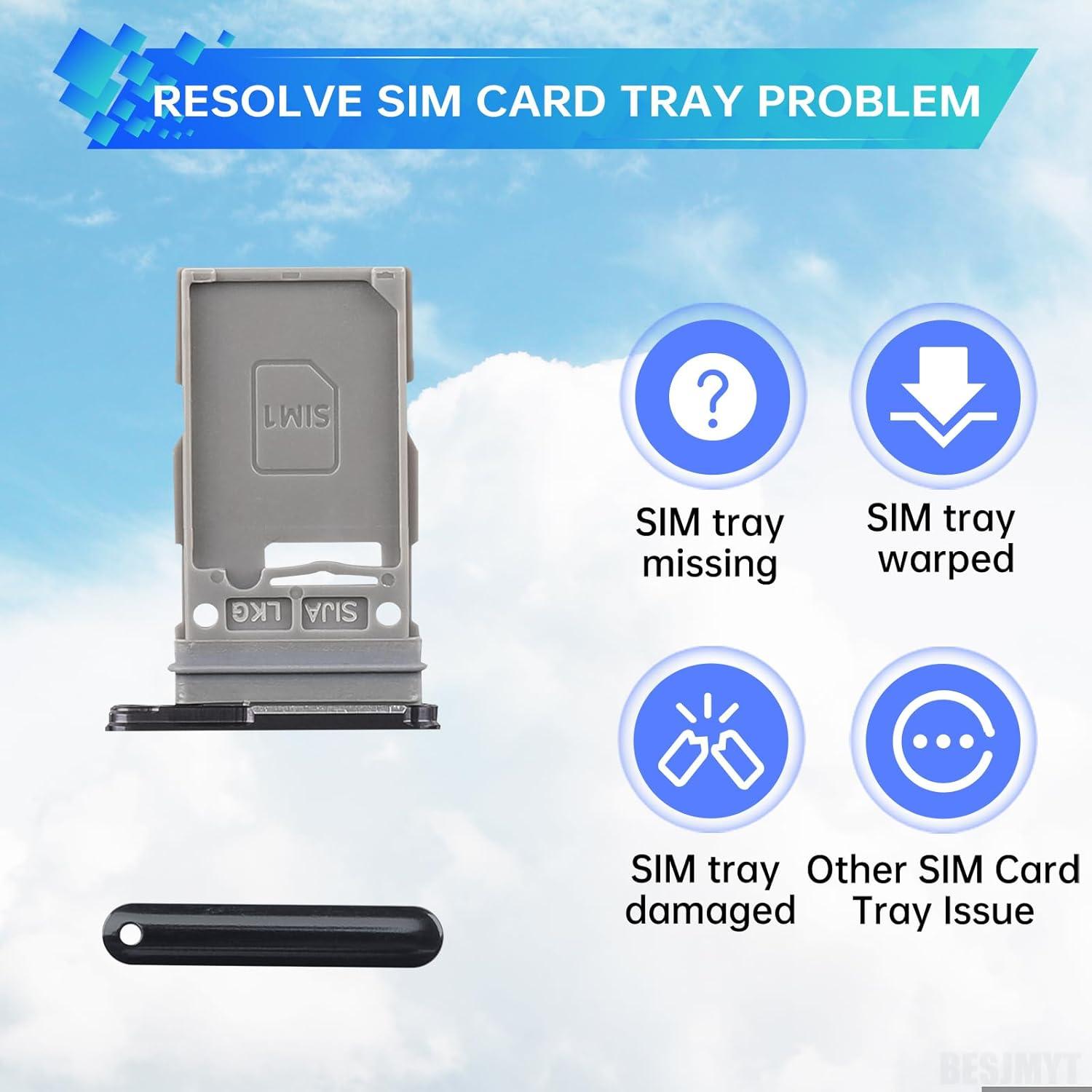 Bandeja de tarjeta SIM para Samsung Galaxy S22 5G - Negro