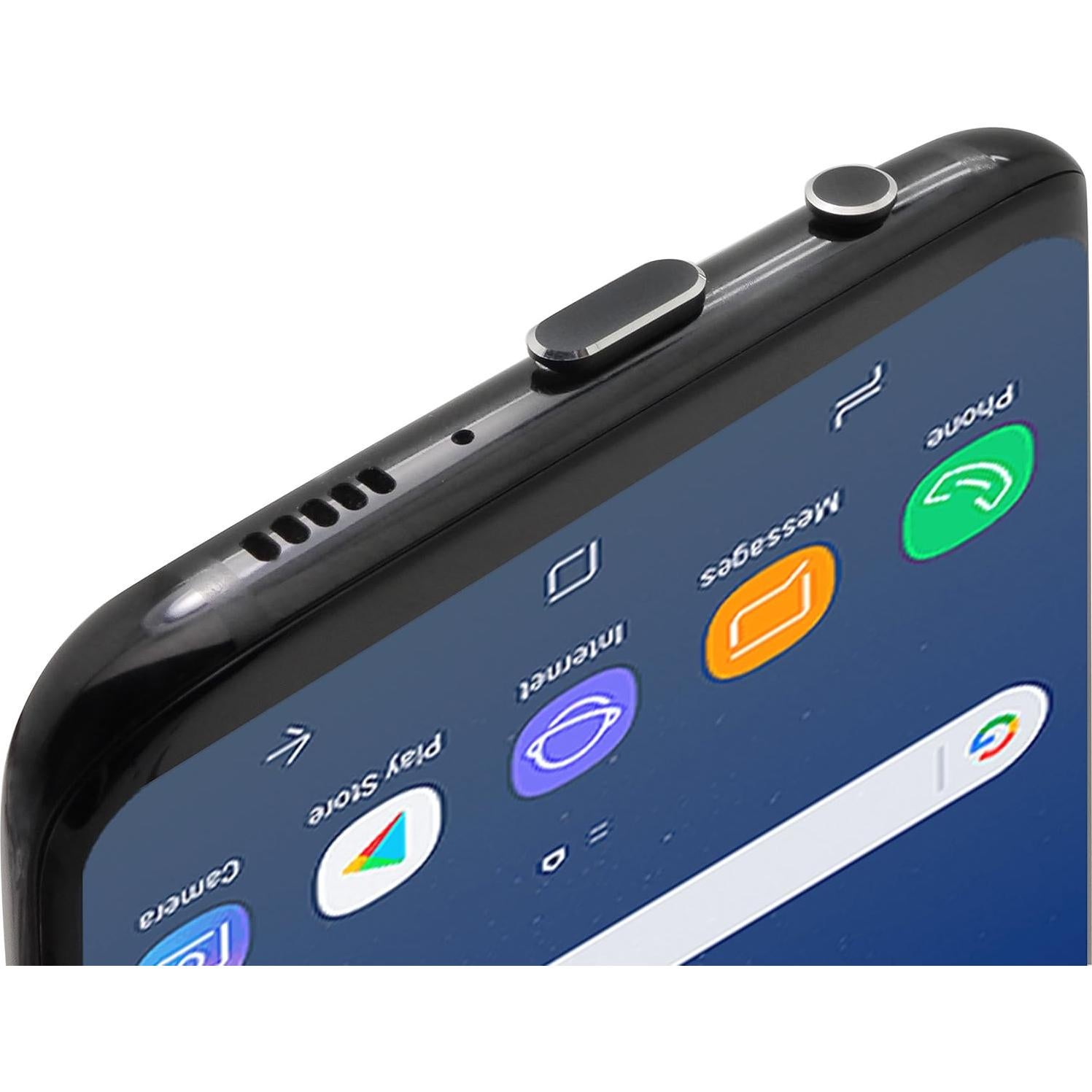 Juego de Tapones de Polvo USB-C PortPlugs - Aluminio Negro (3 Pzs)